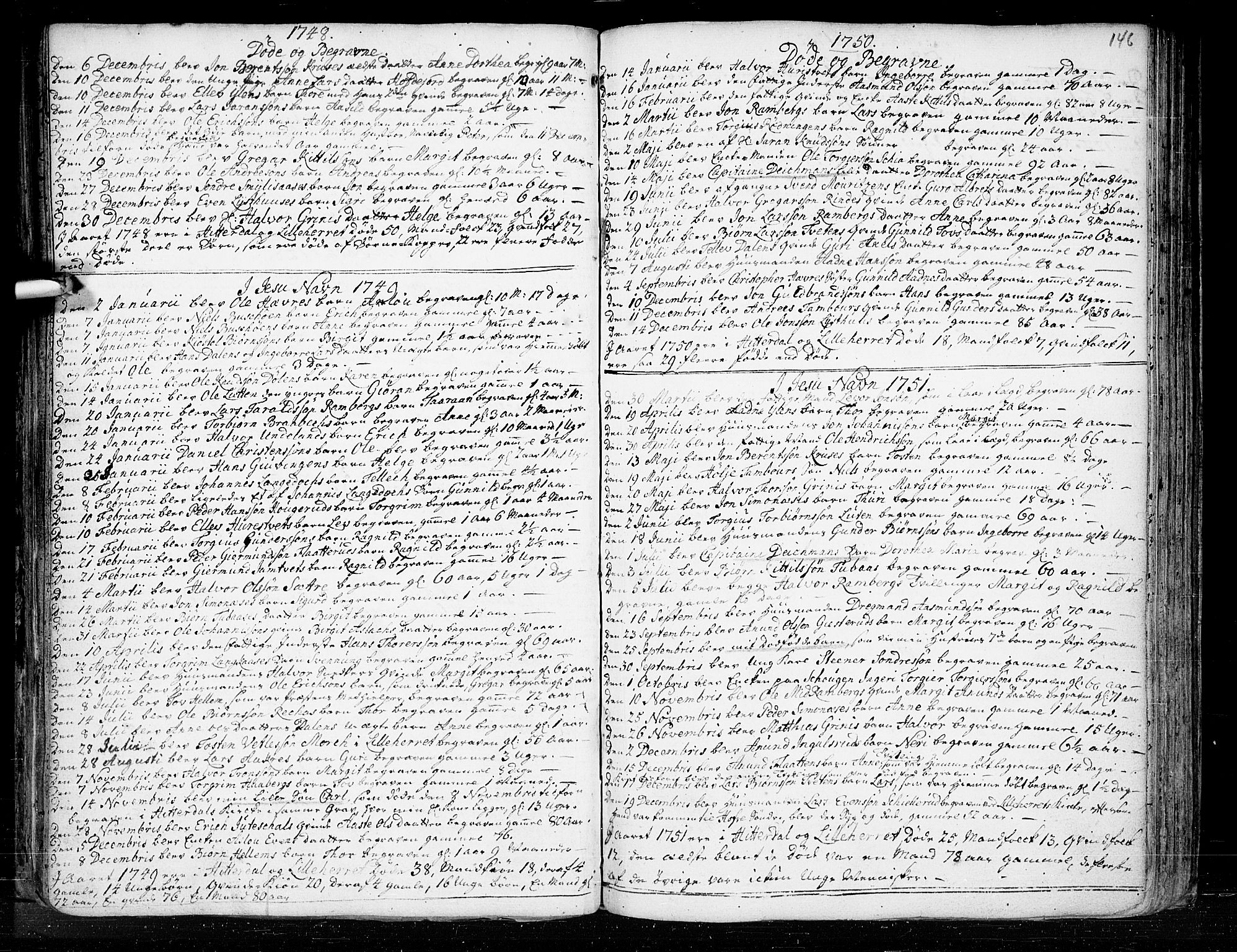 Heddal kirkebøker, SAKO/A-268/F/Fa/L0003: Parish register (official) no. I 3, 1723-1783, p. 146