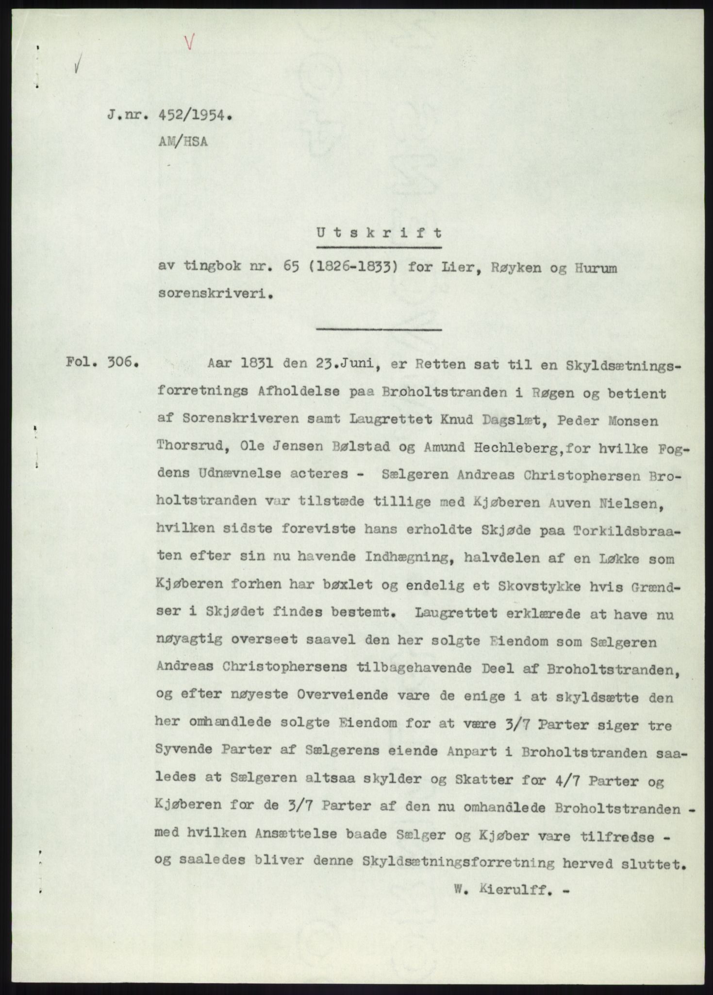 Statsarkivet i Kongsberg, SAKO/A-0001, 1944-1954, p. 80