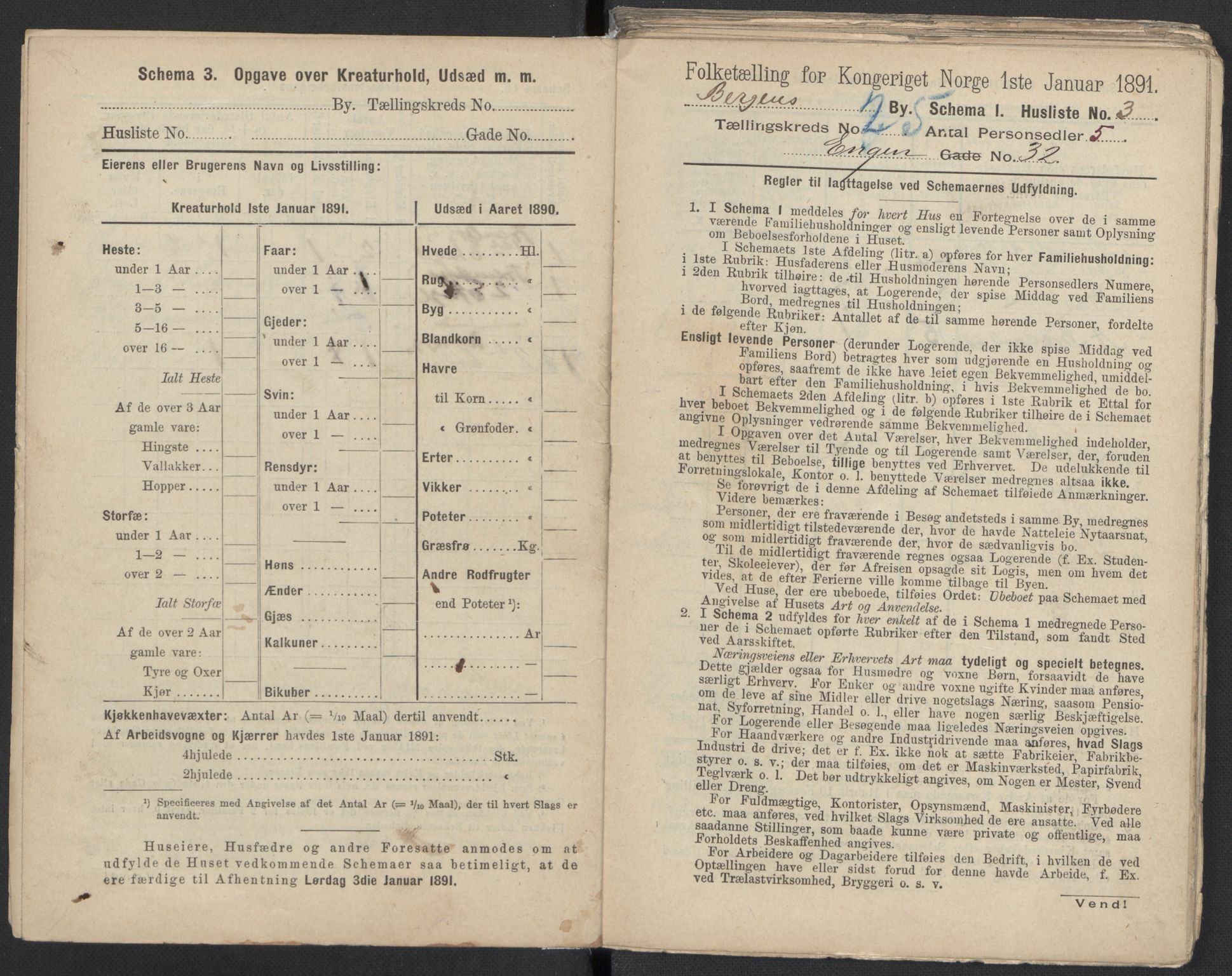 RA, 1891 Census for 1301 Bergen, 1891, p. 4022