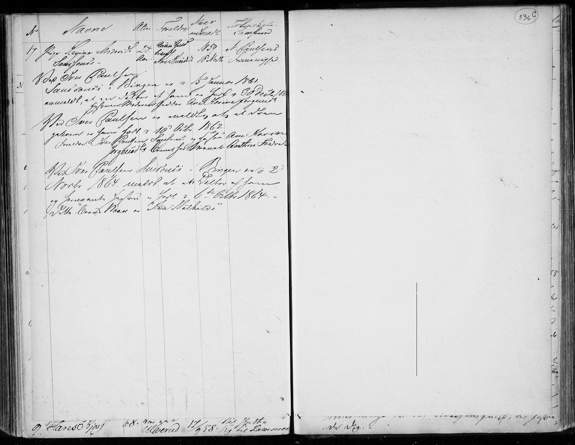 Eiker kirkebøker, AV/SAKO-A-4/F/Fa/L0015b: Parish register (official) no. I 15B, 1854-1860, p. 536