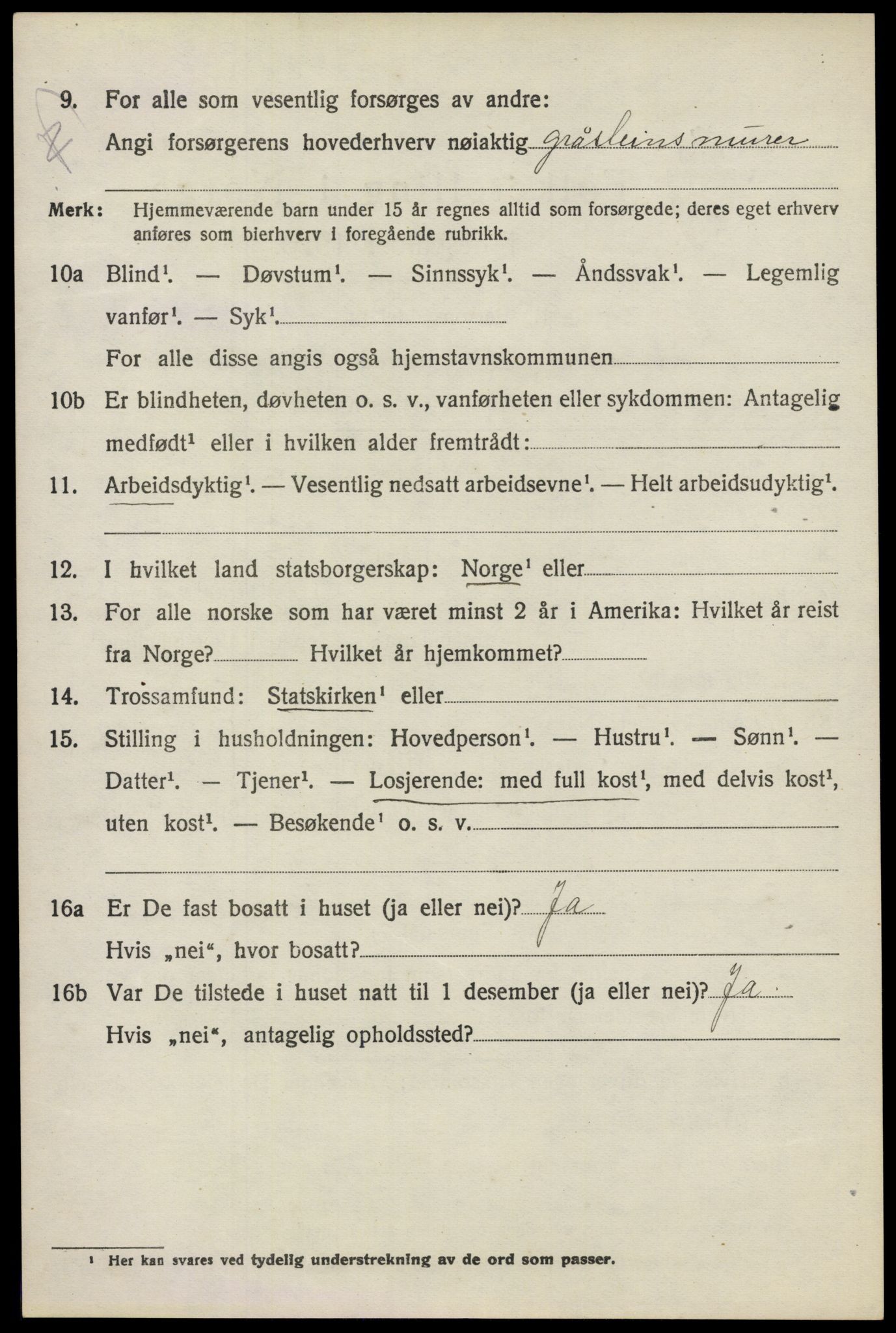 SAO, 1920 census for Kråkstad, 1920, p. 3352