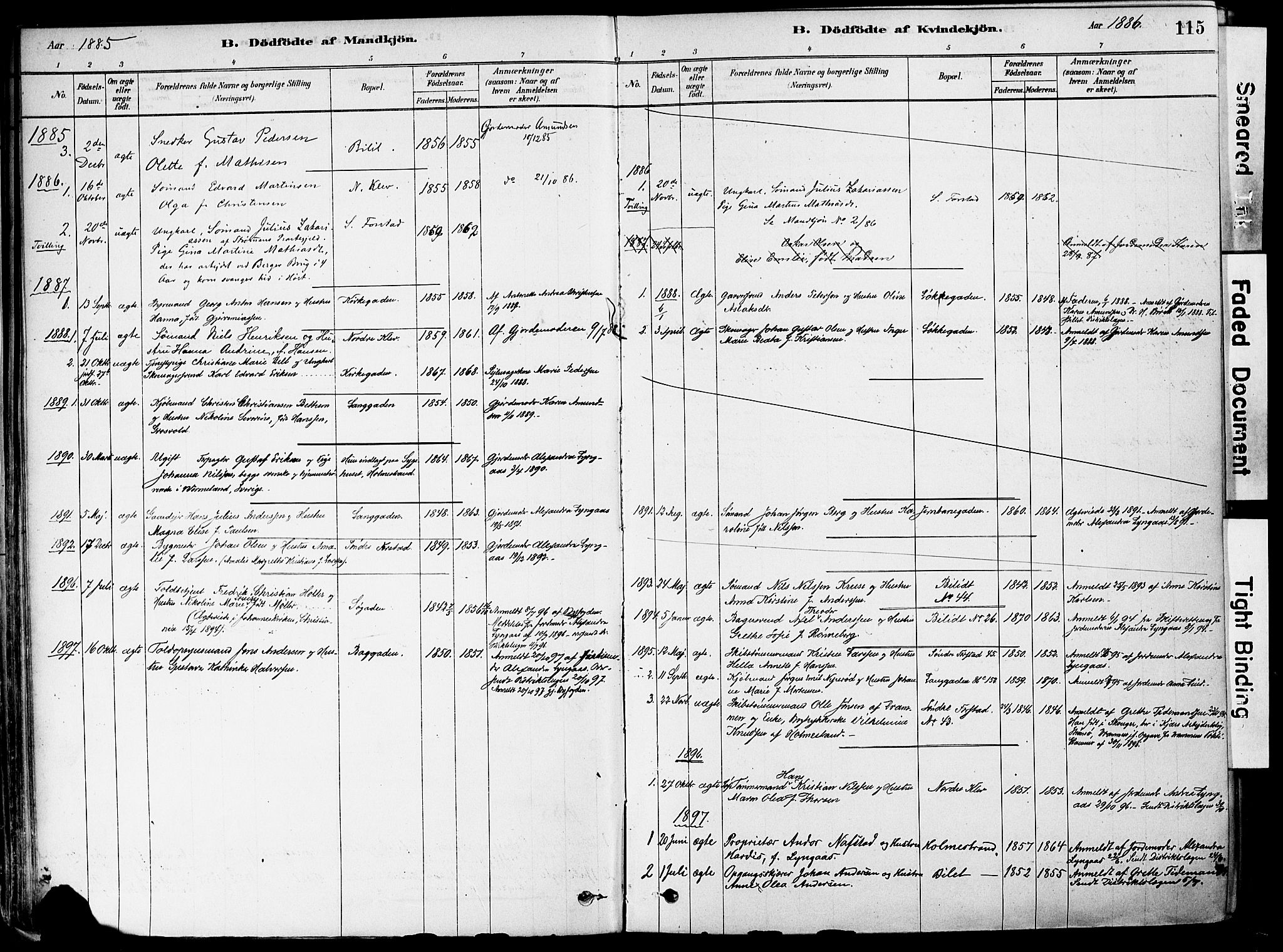 Holmestrand kirkebøker, AV/SAKO-A-346/F/Fa/L0004: Parish register (official) no. 4, 1880-1901, p. 115