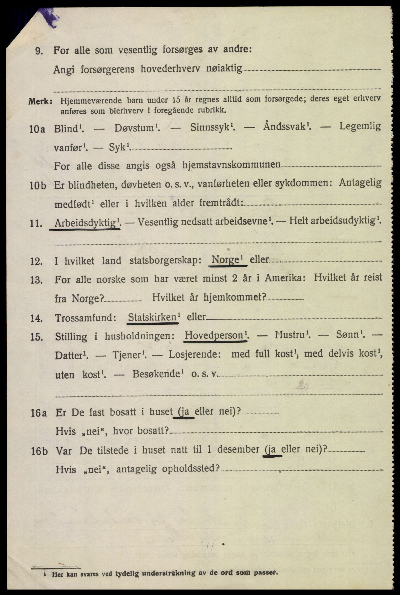 SAK, 1920 census for Fjære, 1920, p. 11728