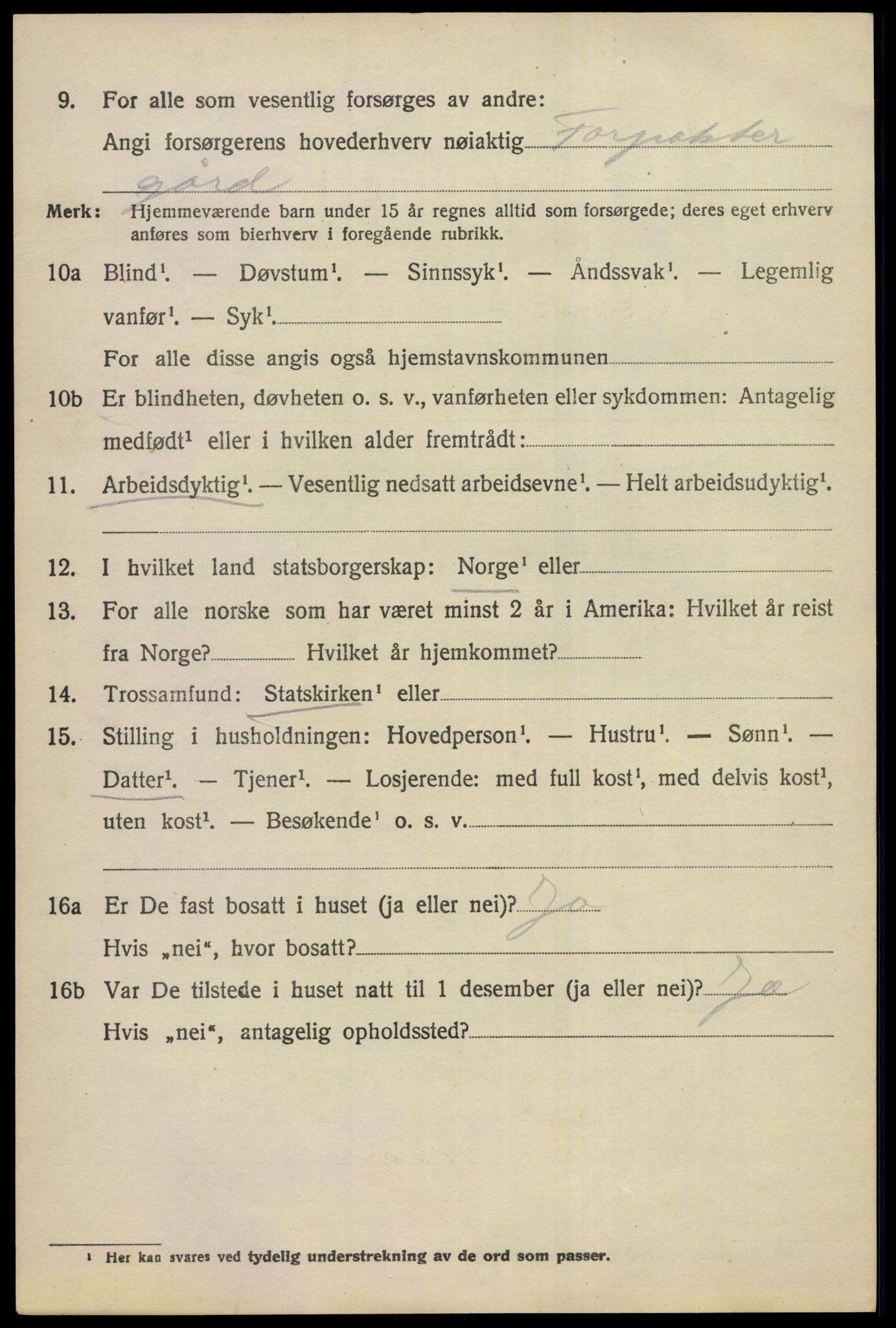 SAKO, 1920 census for Norderhov, 1920, p. 22207