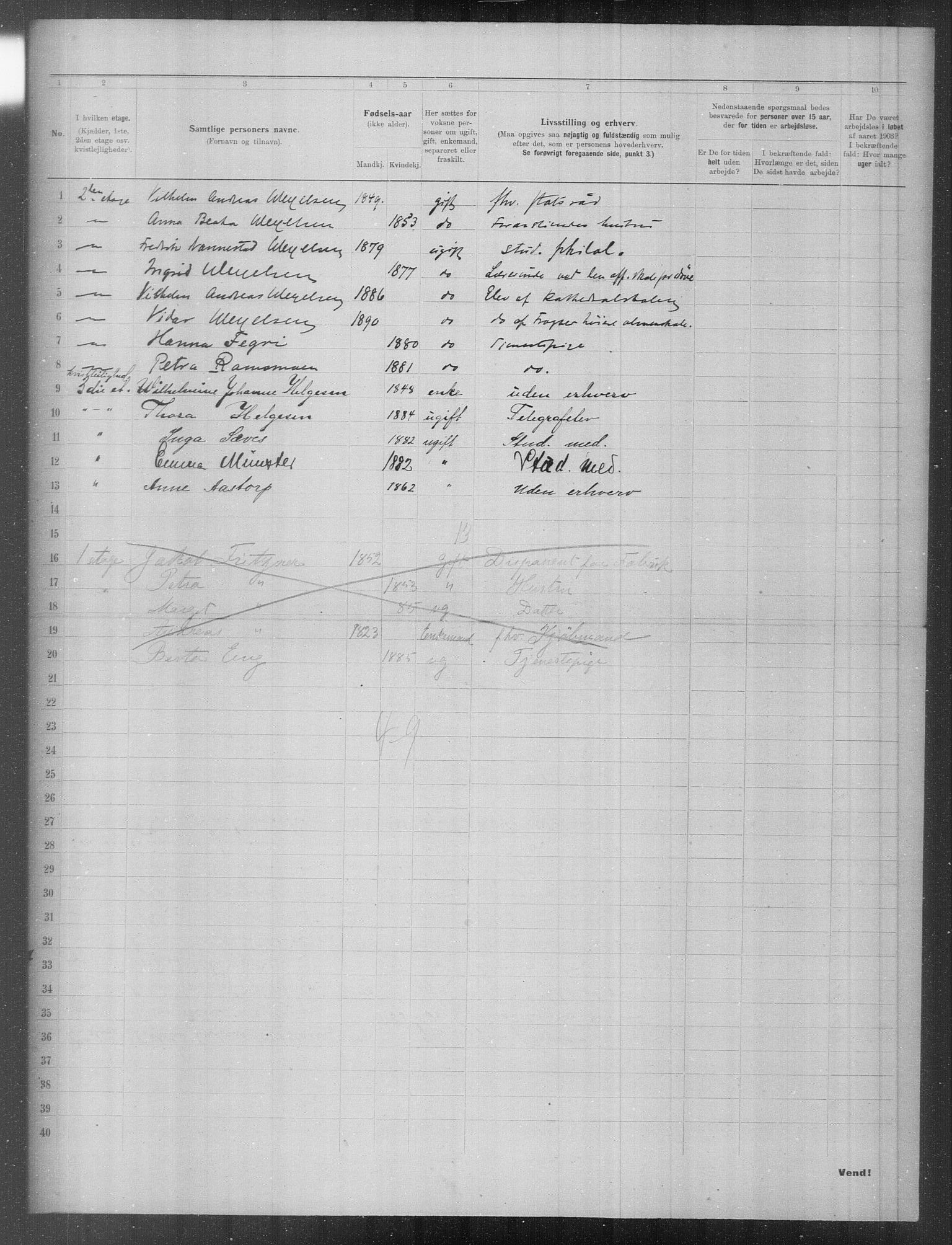 OBA, Municipal Census 1903 for Kristiania, 1903, p. 11546