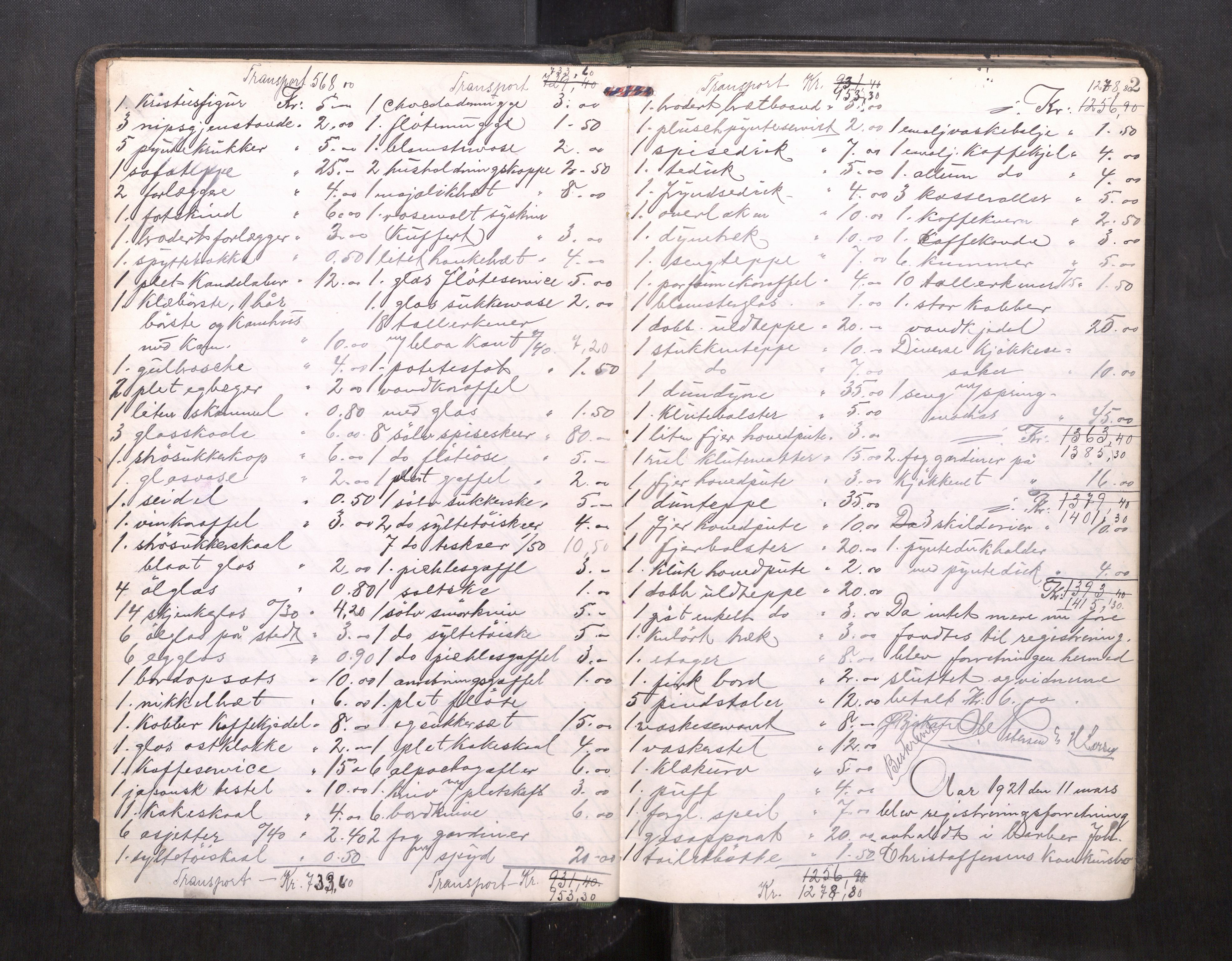 Trondheim byfogd, AV/SAT-A-0003/1/3/3C/L0040: Skifteregistreringsprotokoll - 9/3-23/5. (u/ register), 1921-1923, p. 2