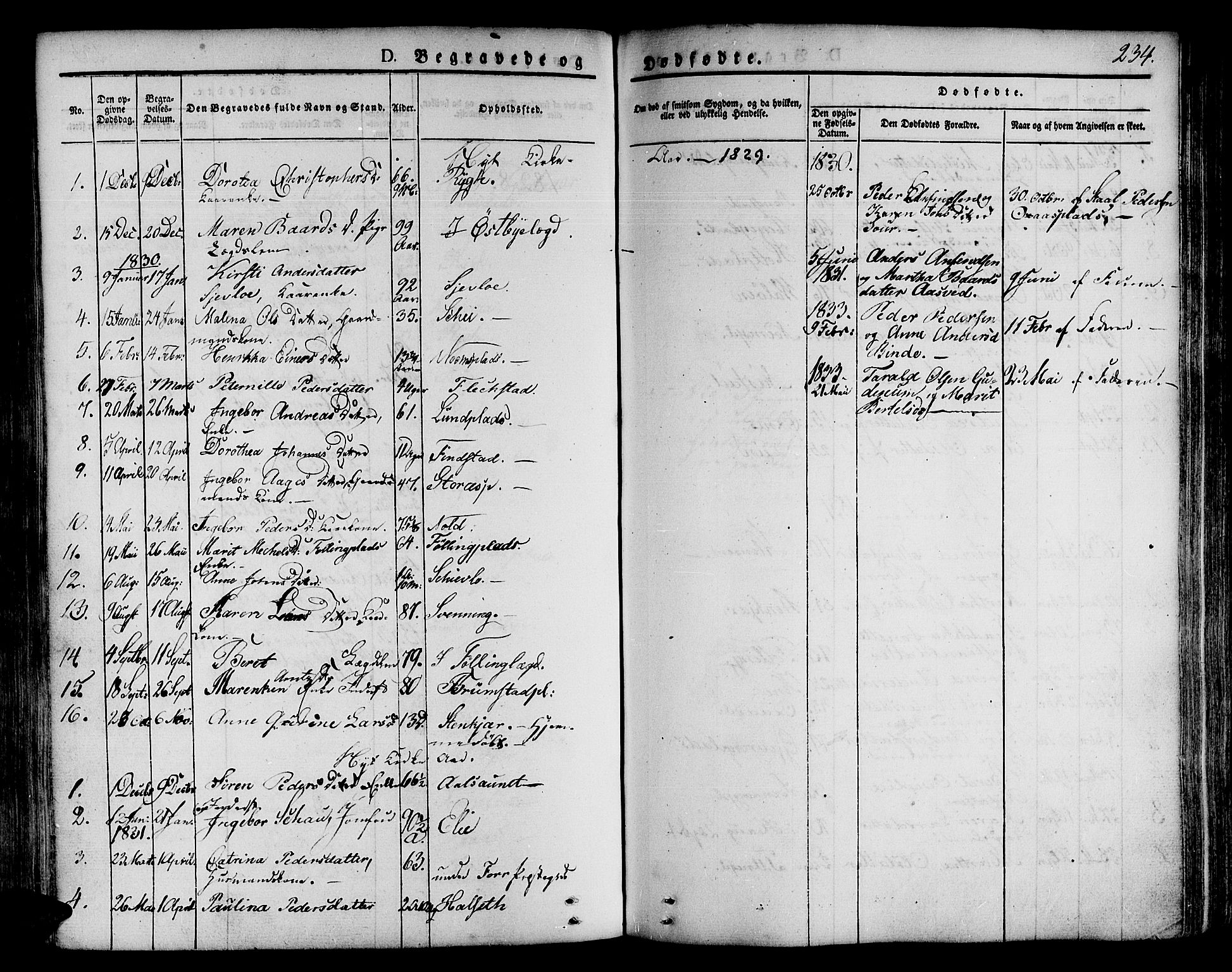 Ministerialprotokoller, klokkerbøker og fødselsregistre - Nord-Trøndelag, SAT/A-1458/746/L0445: Parish register (official) no. 746A04, 1826-1846, p. 234