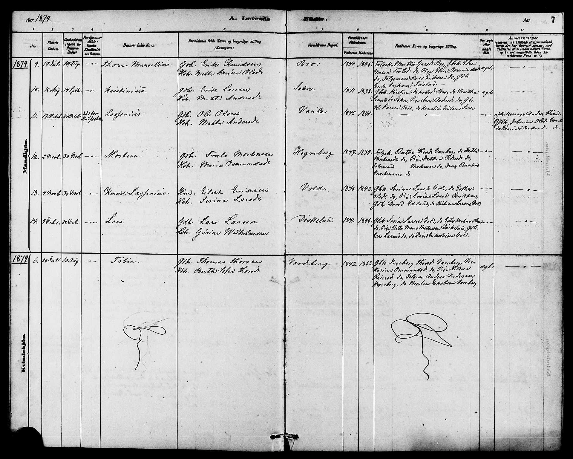 Rennesøy sokneprestkontor, AV/SAST-A -101827/H/Ha/Haa/L0009: Parish register (official) no. A 9, 1878-1890, p. 7