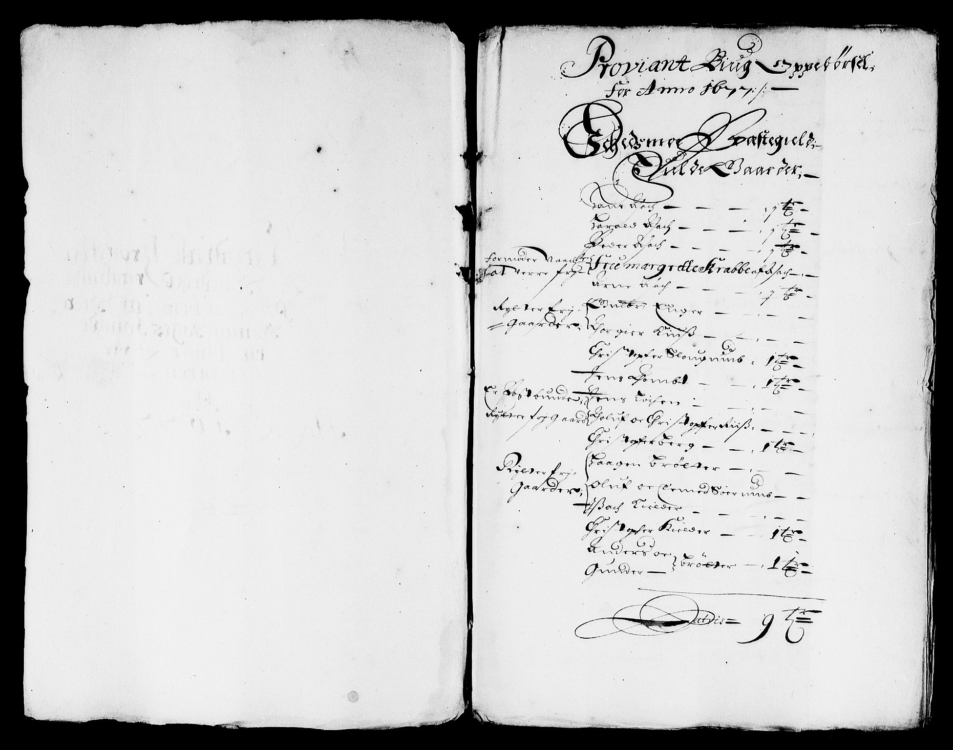 Rentekammeret inntil 1814, Reviderte regnskaper, Stiftamtstueregnskaper, Landkommissariatet på Akershus og Akershus stiftamt, AV/RA-EA-5869/R/Rb/L0136: Akershus stiftamt, 1677