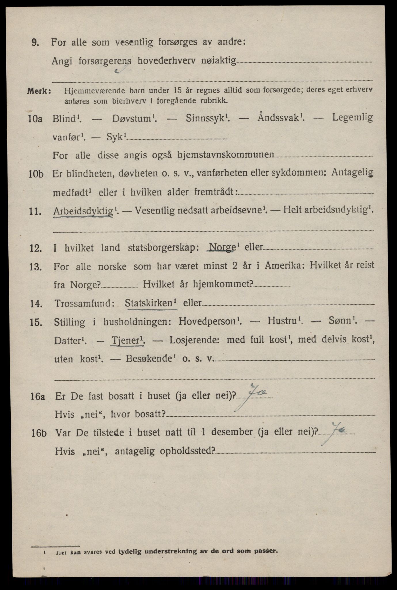 SAST, 1920 census for Hjelmeland, 1920, p. 1802