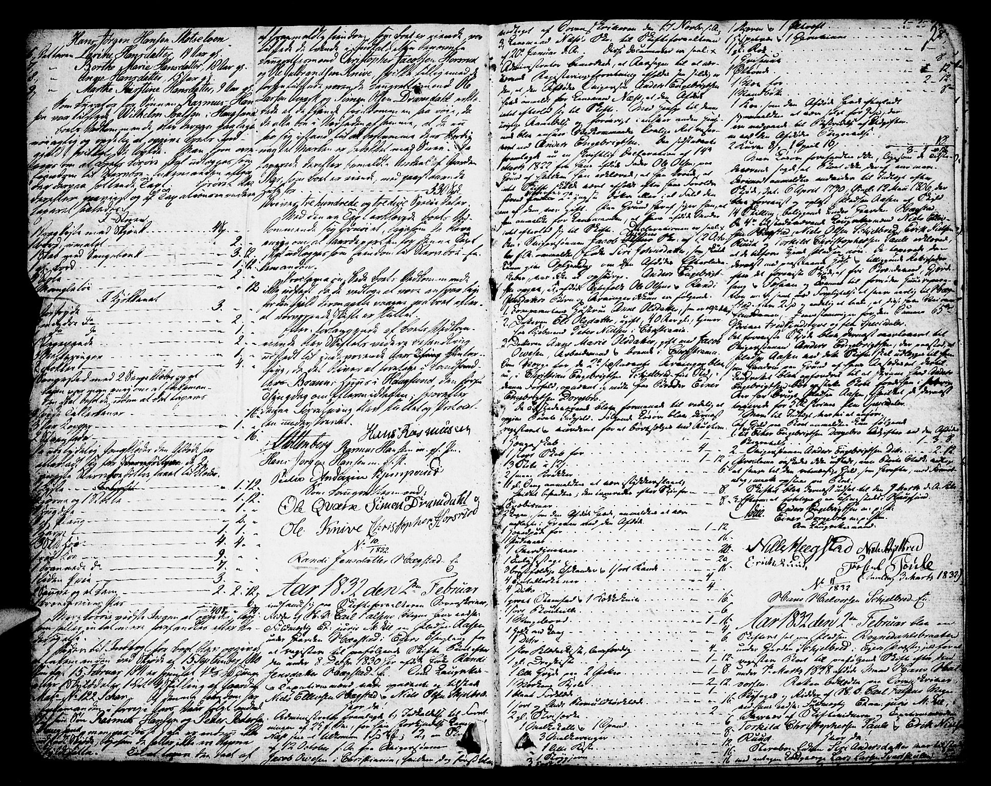 Eiker, Modum og Sigdal sorenskriveri, AV/SAKO-A-123/H/Hb/Hbb/Hbbb/L0001: Registrerings- og forhandlingsprotokoll 1, 1832-1840, p. 2
