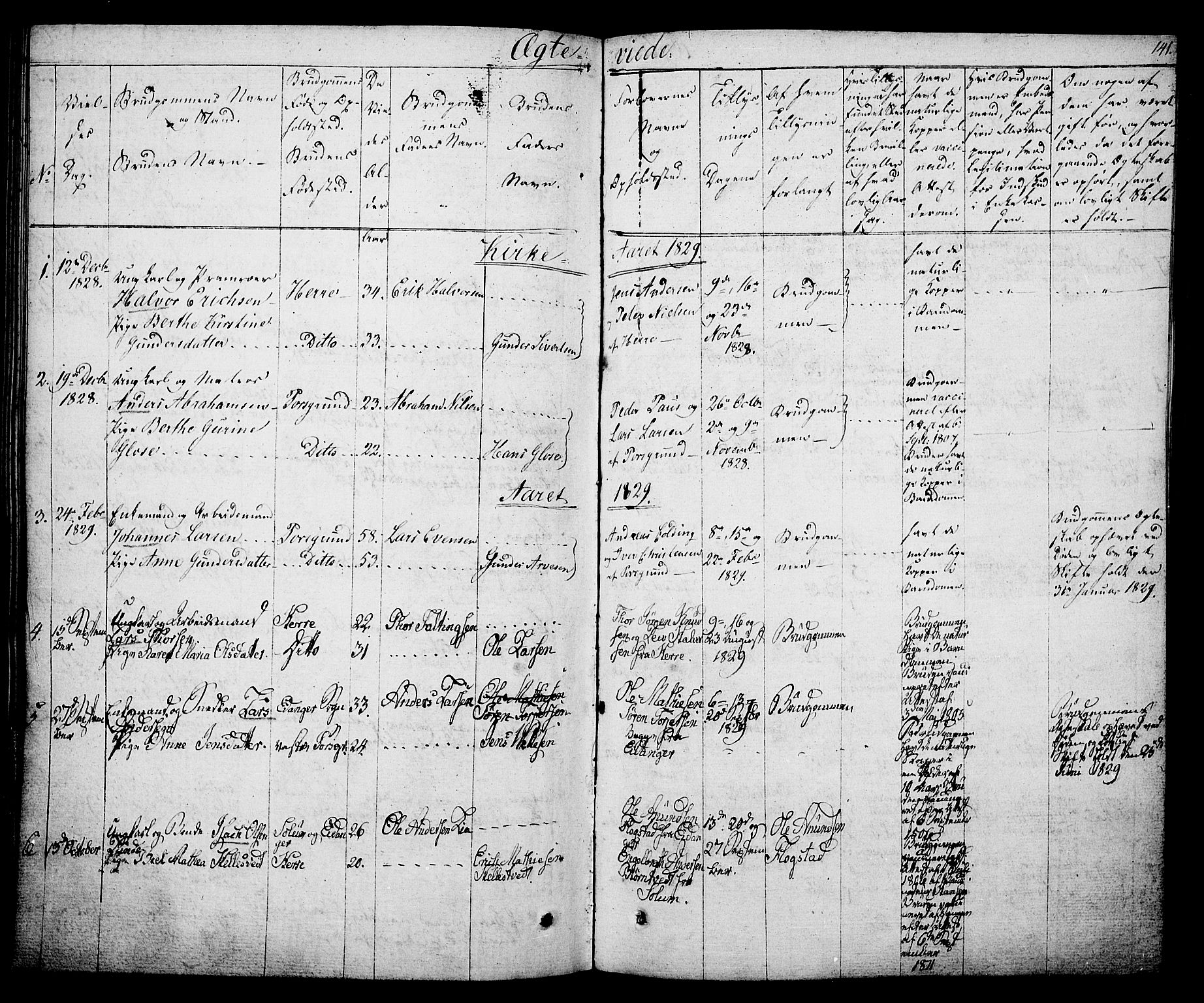 Porsgrunn kirkebøker , SAKO/A-104/F/Fa/L0005: Parish register (official) no. 5, 1828-1840, p. 141
