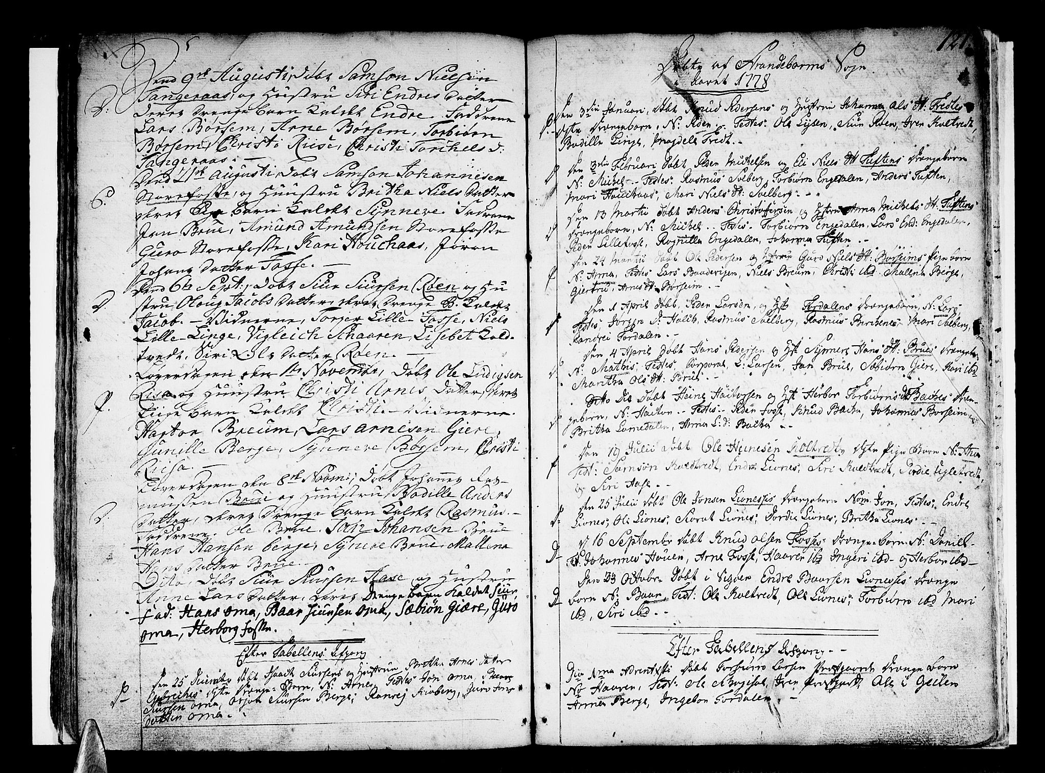 Strandebarm sokneprestembete, SAB/A-78401/H/Haa: Parish register (official) no. A 3 /1, 1750-1787, p. 121