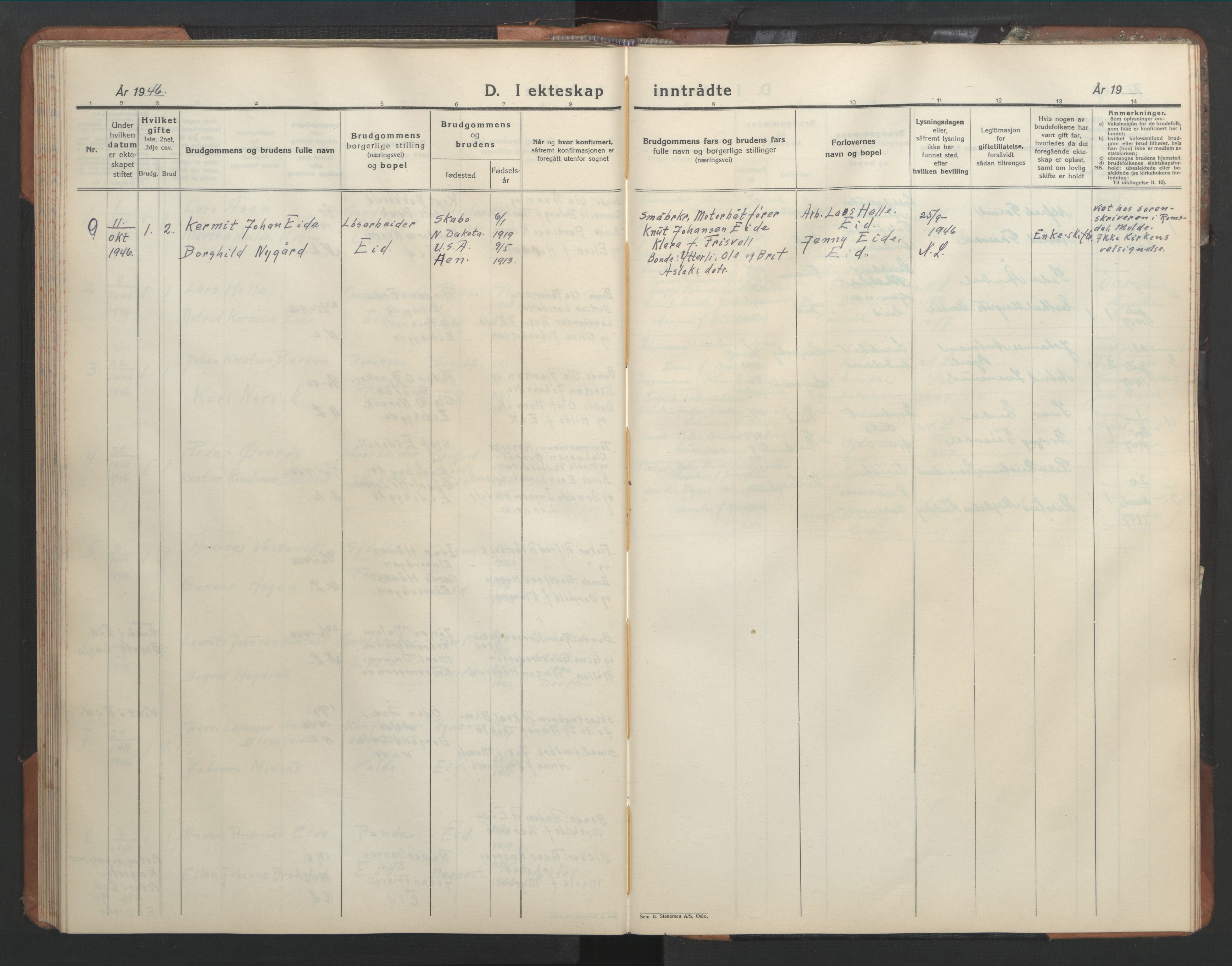 Ministerialprotokoller, klokkerbøker og fødselsregistre - Møre og Romsdal, AV/SAT-A-1454/542/L0559: Parish register (copy) no. 542C02, 1932-1952