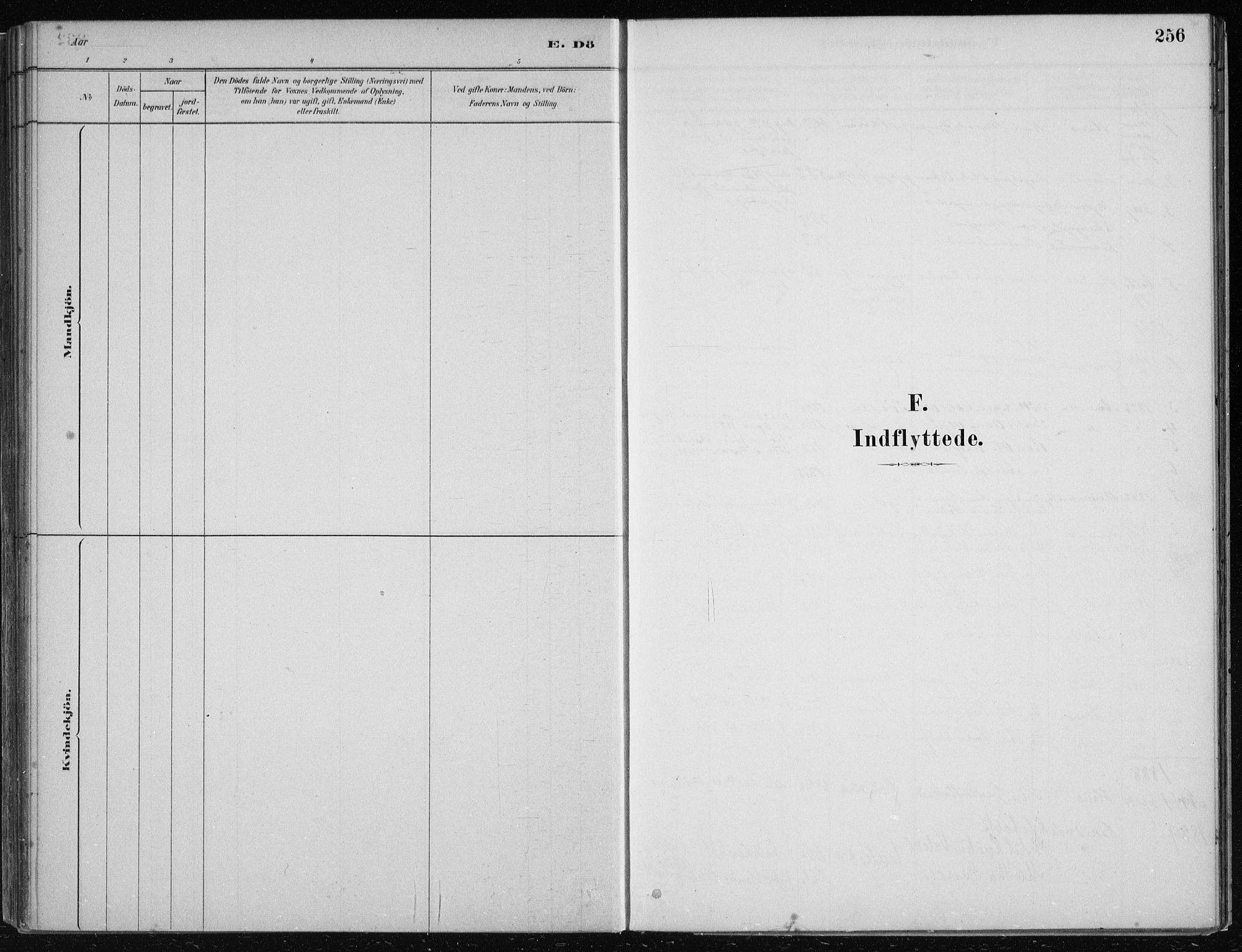 Hosanger sokneprestembete, SAB/A-75801/H/Haa: Parish register (official) no. B  1, 1880-1896, p. 256
