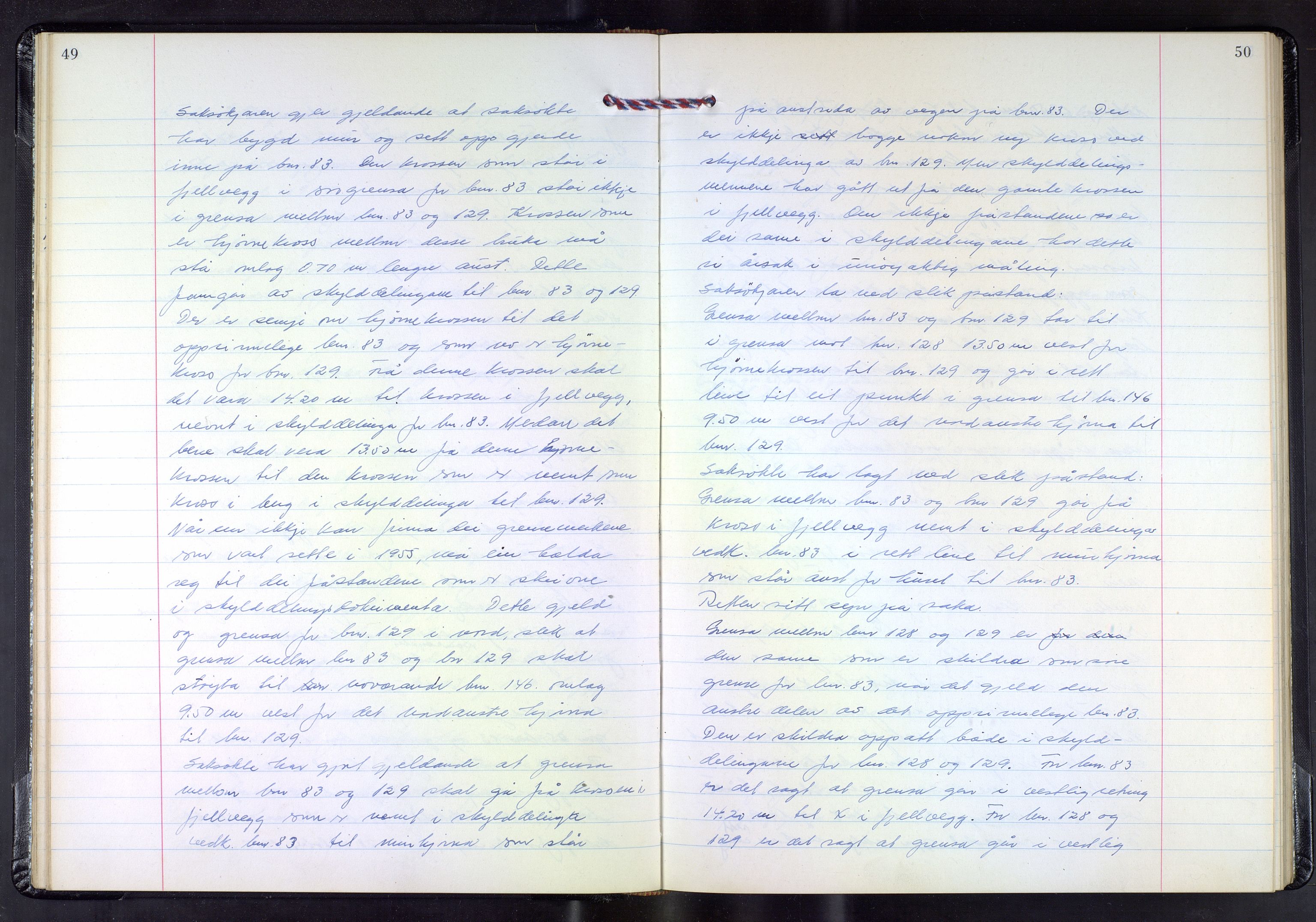 Hordaland jordskiftedøme - III Midhordland jordskiftedistrikt, AV/SAB-A-7001/A/Aa/L0035: Forhandlingsprotokoll, 1962-1969, p. 49-50