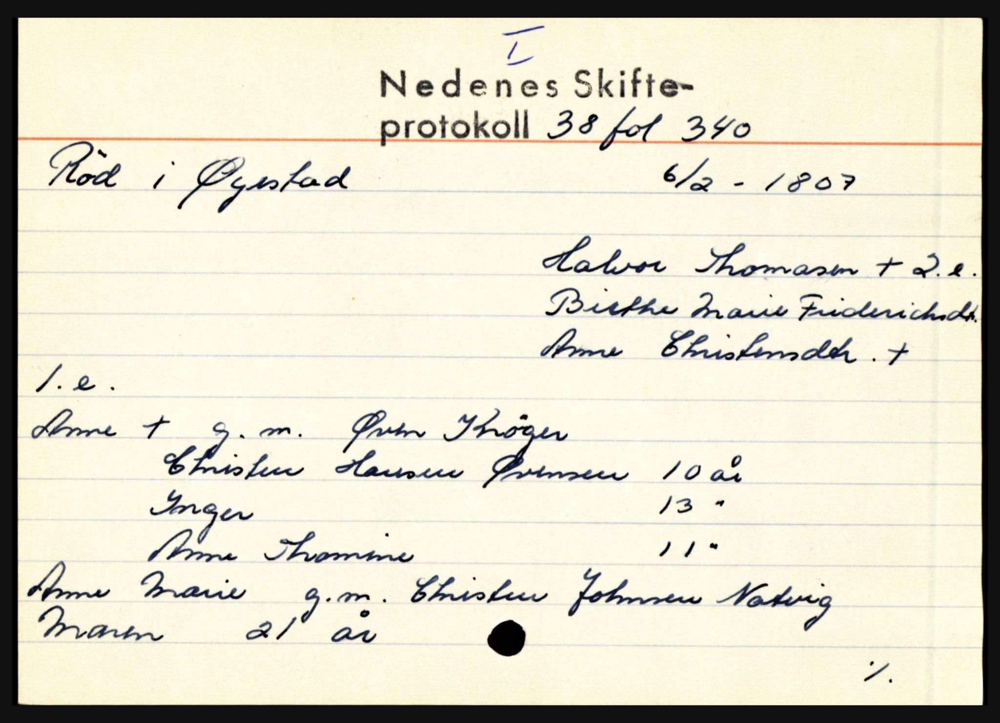 Nedenes sorenskriveri før 1824, AV/SAK-1221-0007/H, p. 24853