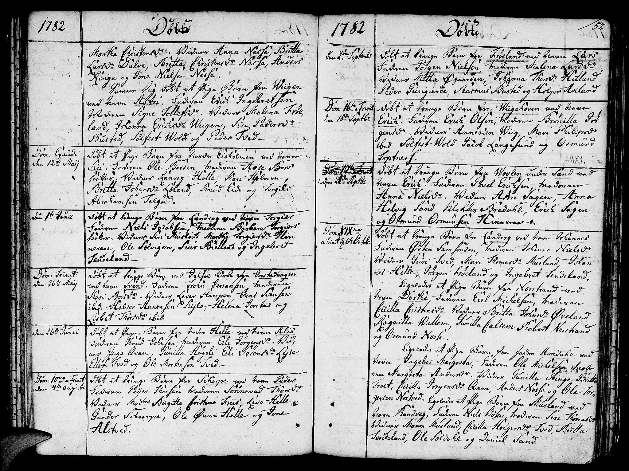 Nedstrand sokneprestkontor, SAST/A-101841/01/IV: Parish register (official) no. A 4, 1779-1795, p. 52