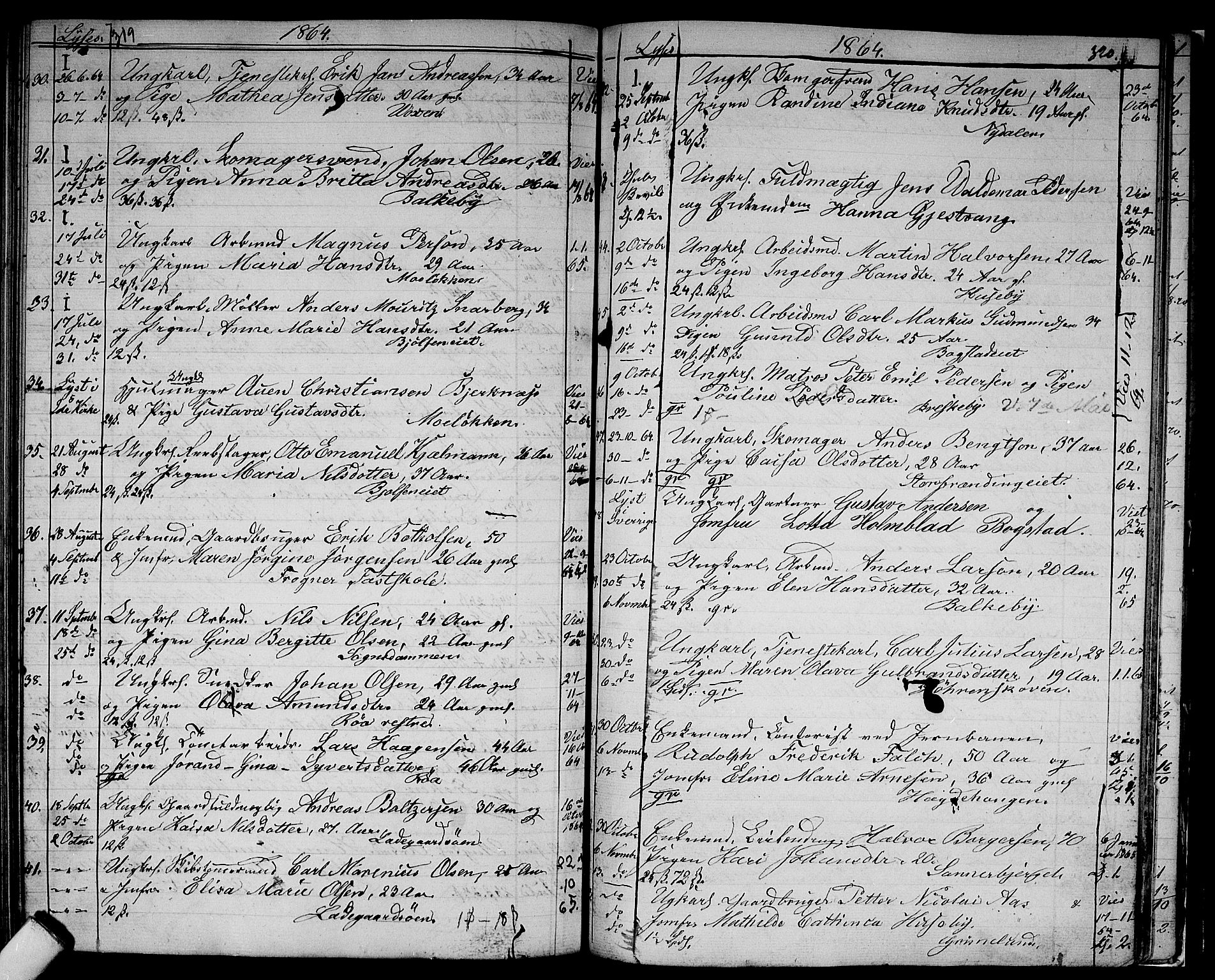 Vestre Aker prestekontor Kirkebøker, AV/SAO-A-10025/G/Ga/L0001: Parish register (copy) no. I 1, 1859-1871, p. 319-320