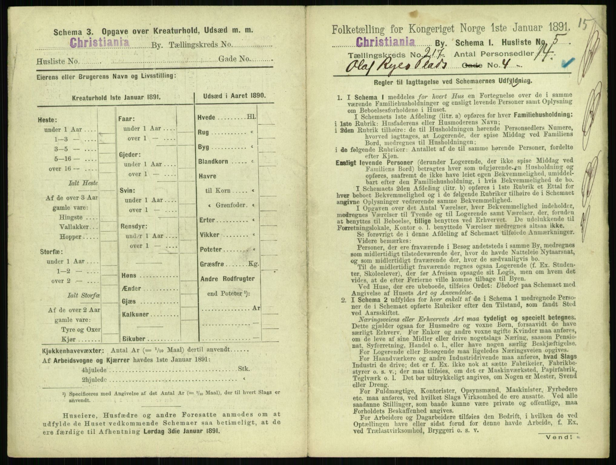 RA, 1891 census for 0301 Kristiania, 1891, p. 128303