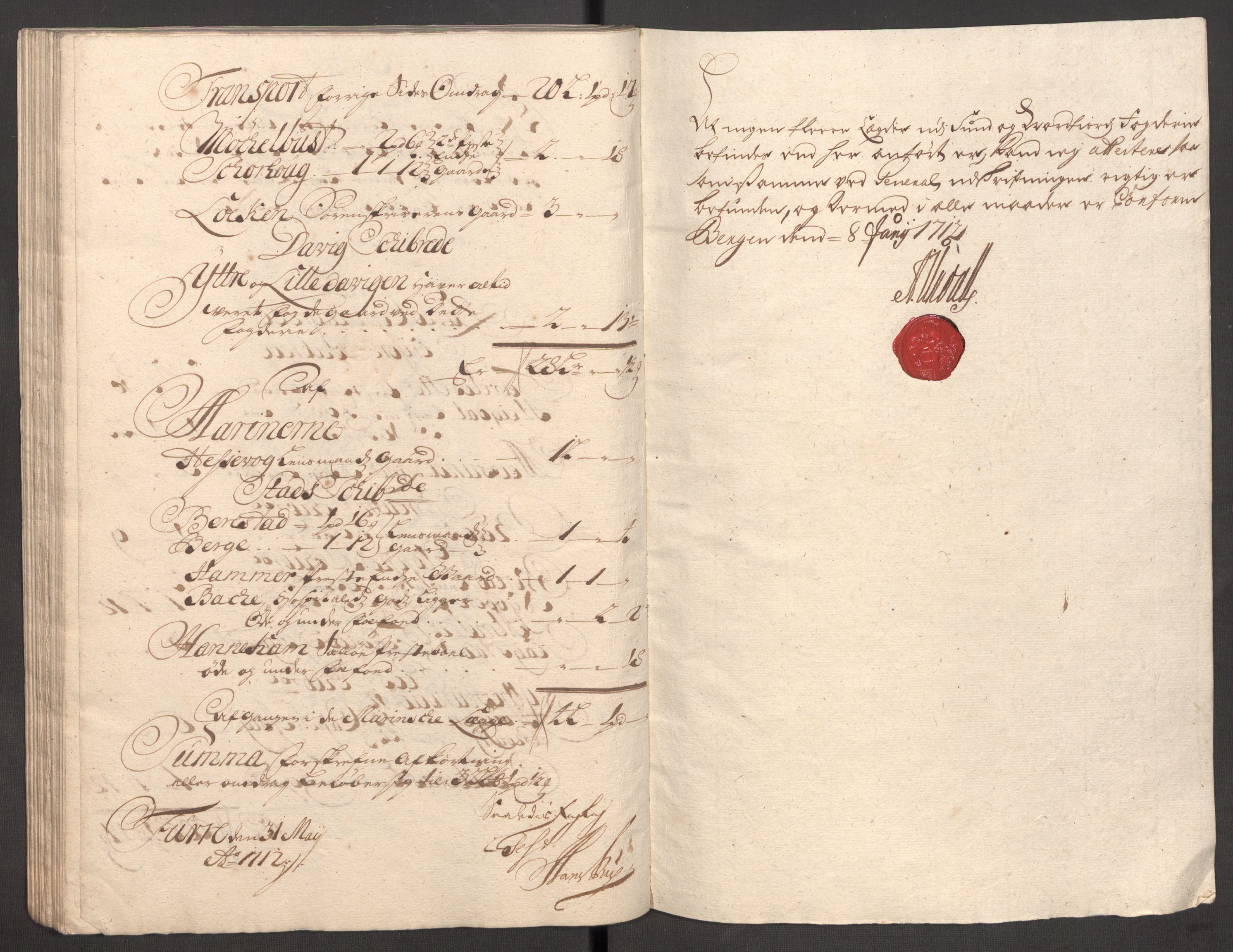 Rentekammeret inntil 1814, Reviderte regnskaper, Fogderegnskap, AV/RA-EA-4092/R53/L3433: Fogderegnskap Sunn- og Nordfjord, 1710-1711, p. 342