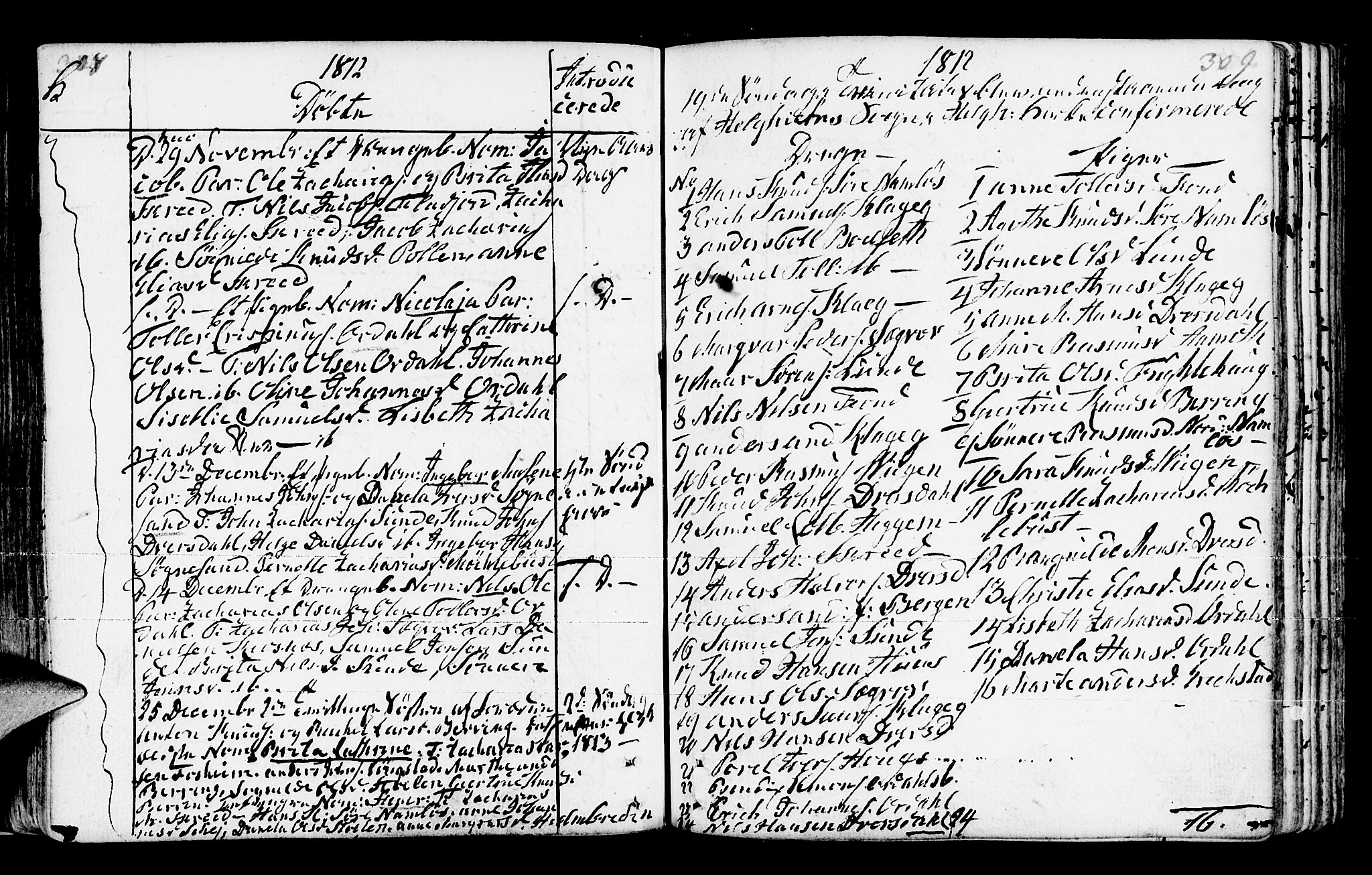 Jølster sokneprestembete, AV/SAB-A-80701/H/Haa/Haaa/L0006: Parish register (official) no. A 6, 1790-1821, p. 308-309