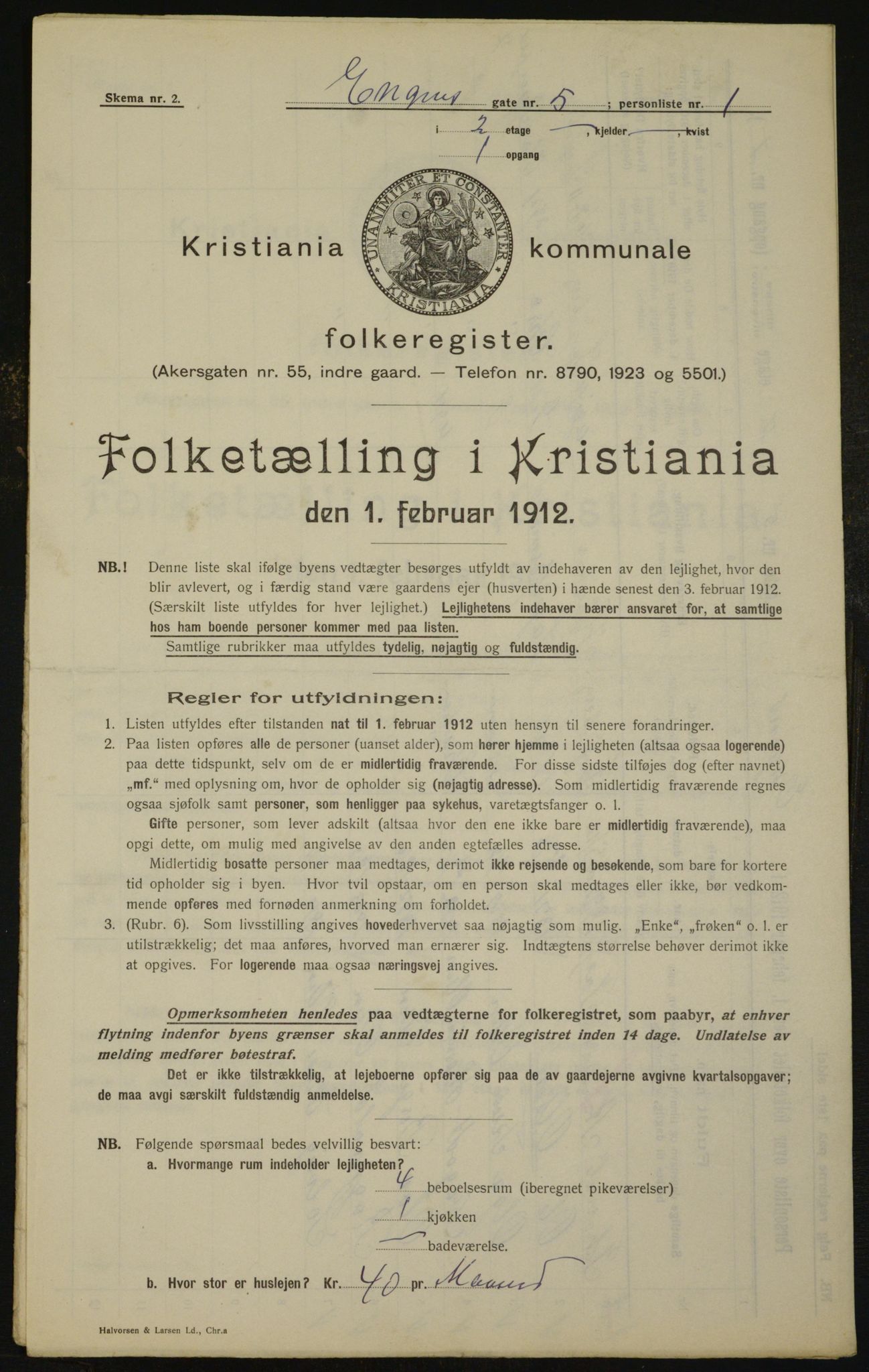 OBA, Municipal Census 1912 for Kristiania, 1912, p. 21675