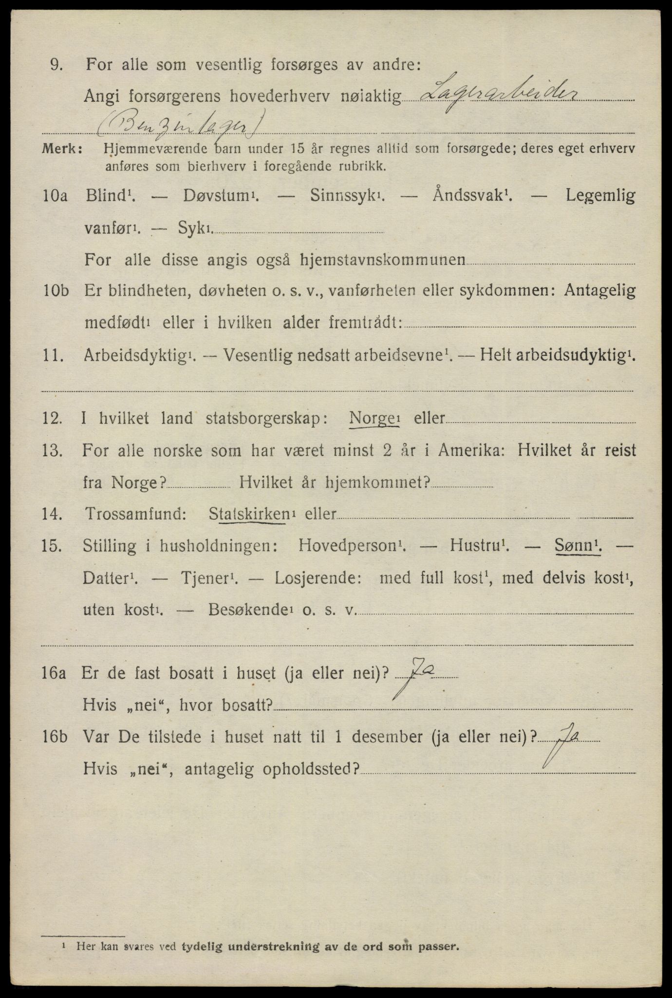 SAO, 1920 census for Nesodden, 1920, p. 5352