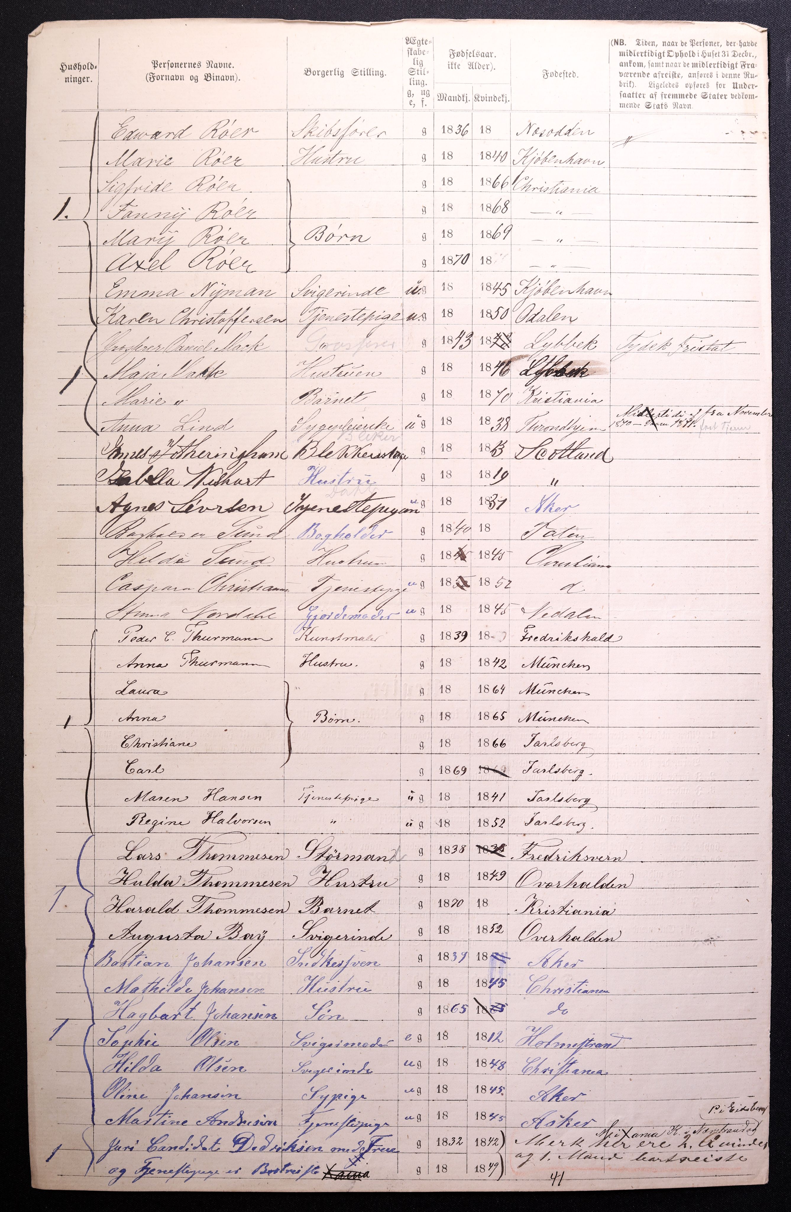 RA, 1870 census for 0301 Kristiania, 1870, p. 4264