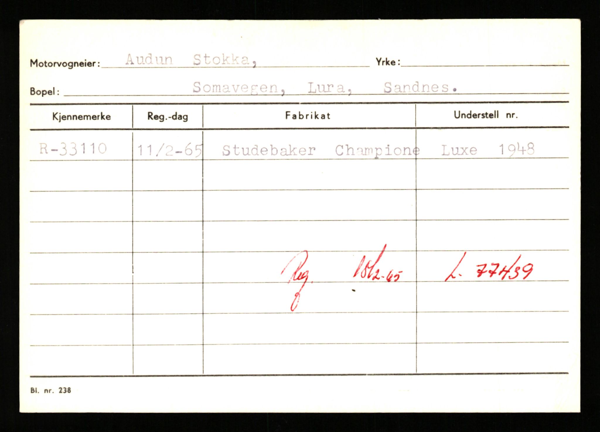 Stavanger trafikkstasjon, AV/SAST-A-101942/0/G/L0005: Registreringsnummer: 23000 - 34245, 1930-1971, p. 3120