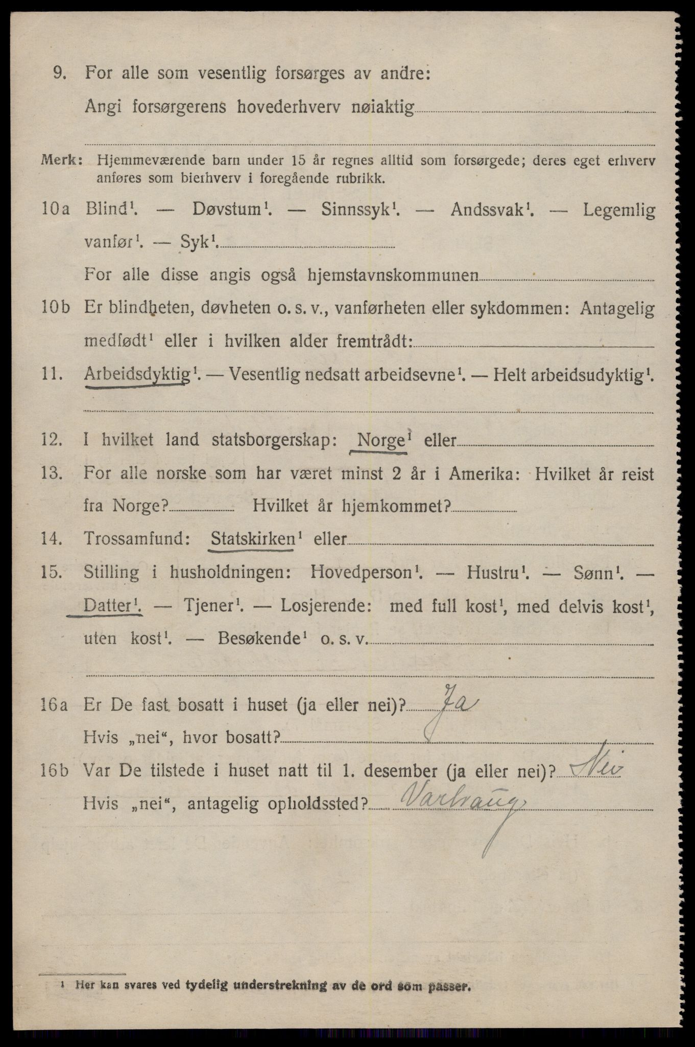 SAST, 1920 census for Nærbø, 1920, p. 3592