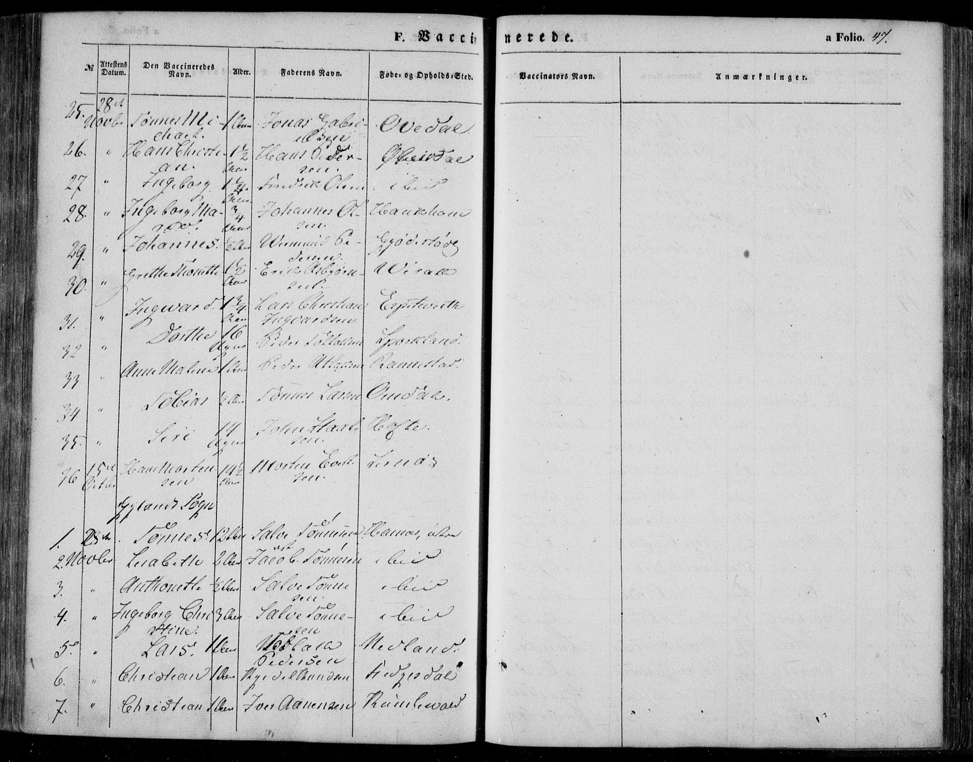 Bakke sokneprestkontor, AV/SAK-1111-0002/F/Fa/Faa/L0005: Parish register (official) no. A 5, 1847-1855, p. 47