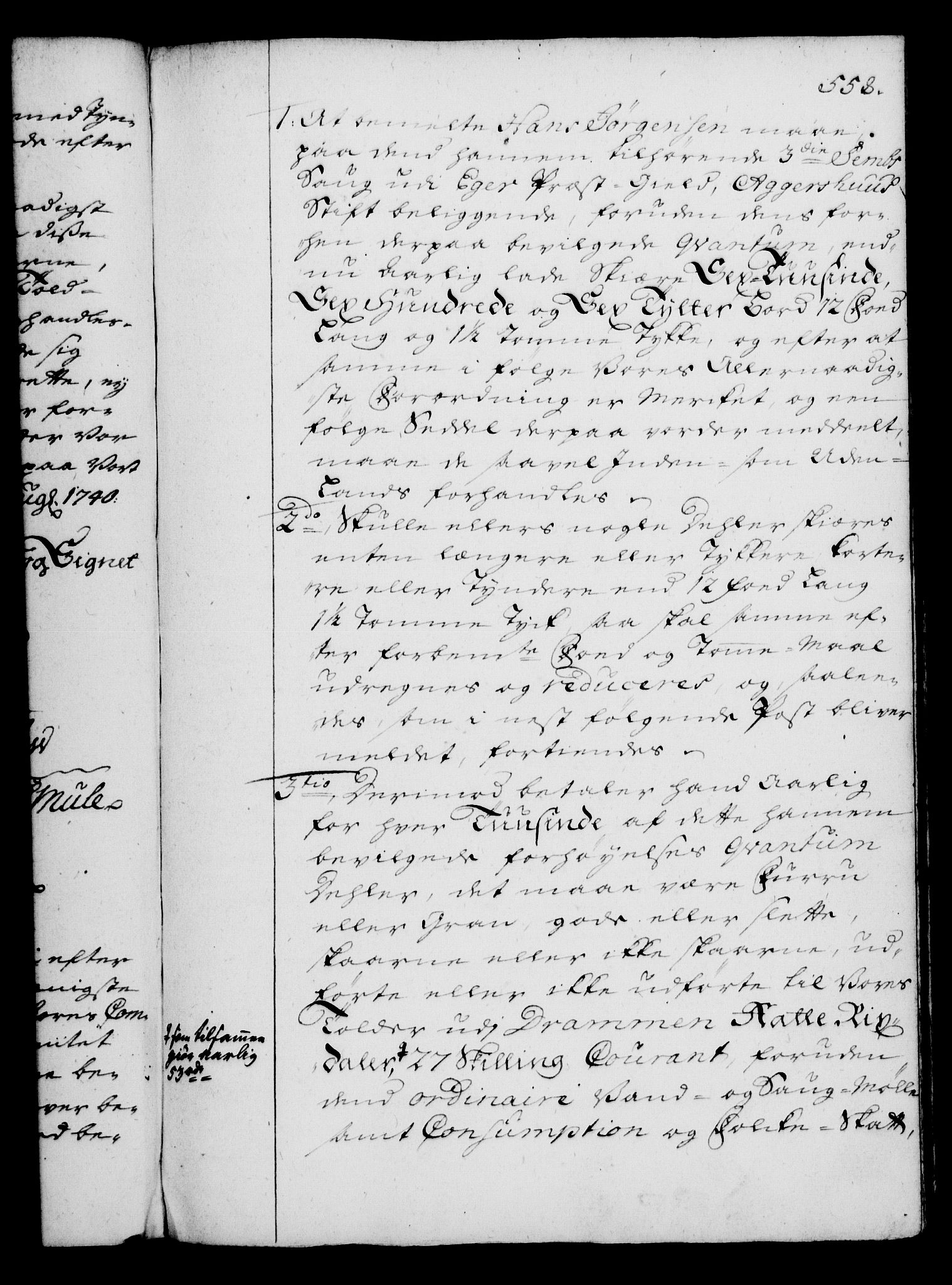 Rentekammeret, Kammerkanselliet, AV/RA-EA-3111/G/Gg/Gga/L0004: Norsk ekspedisjonsprotokoll med register (merket RK 53.4), 1734-1741, p. 558