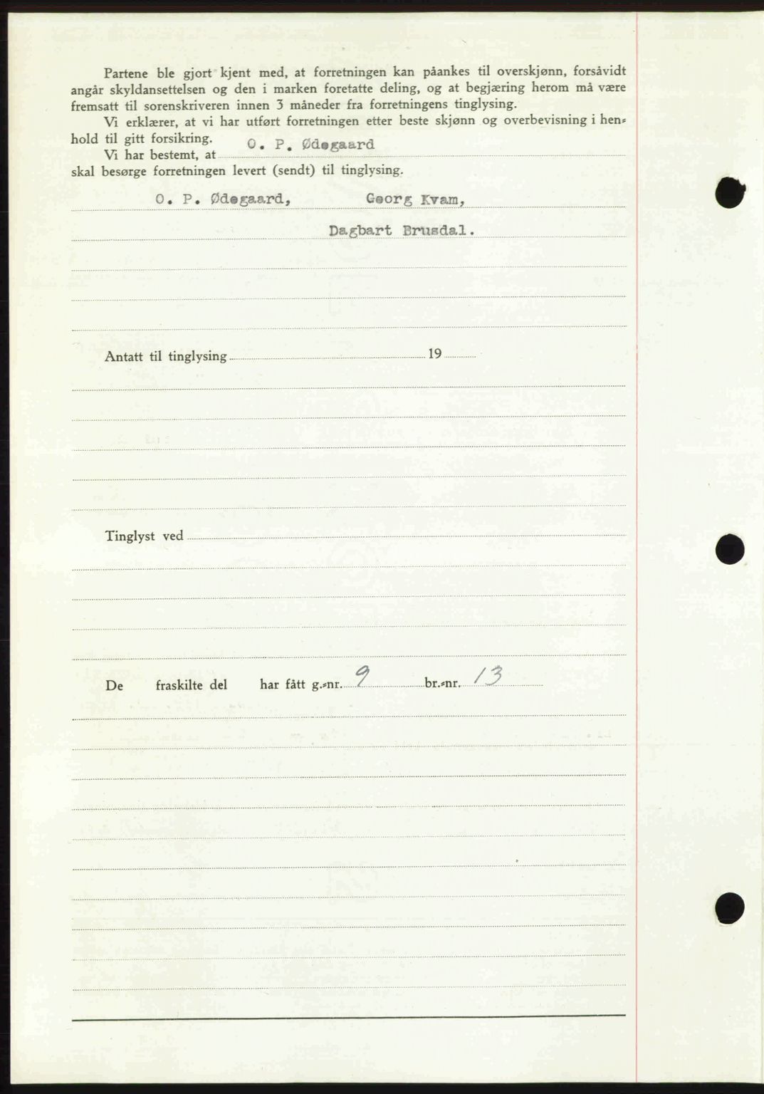 Romsdal sorenskriveri, AV/SAT-A-4149/1/2/2C: Mortgage book no. A21, 1946-1946, Diary no: : 2319/1946