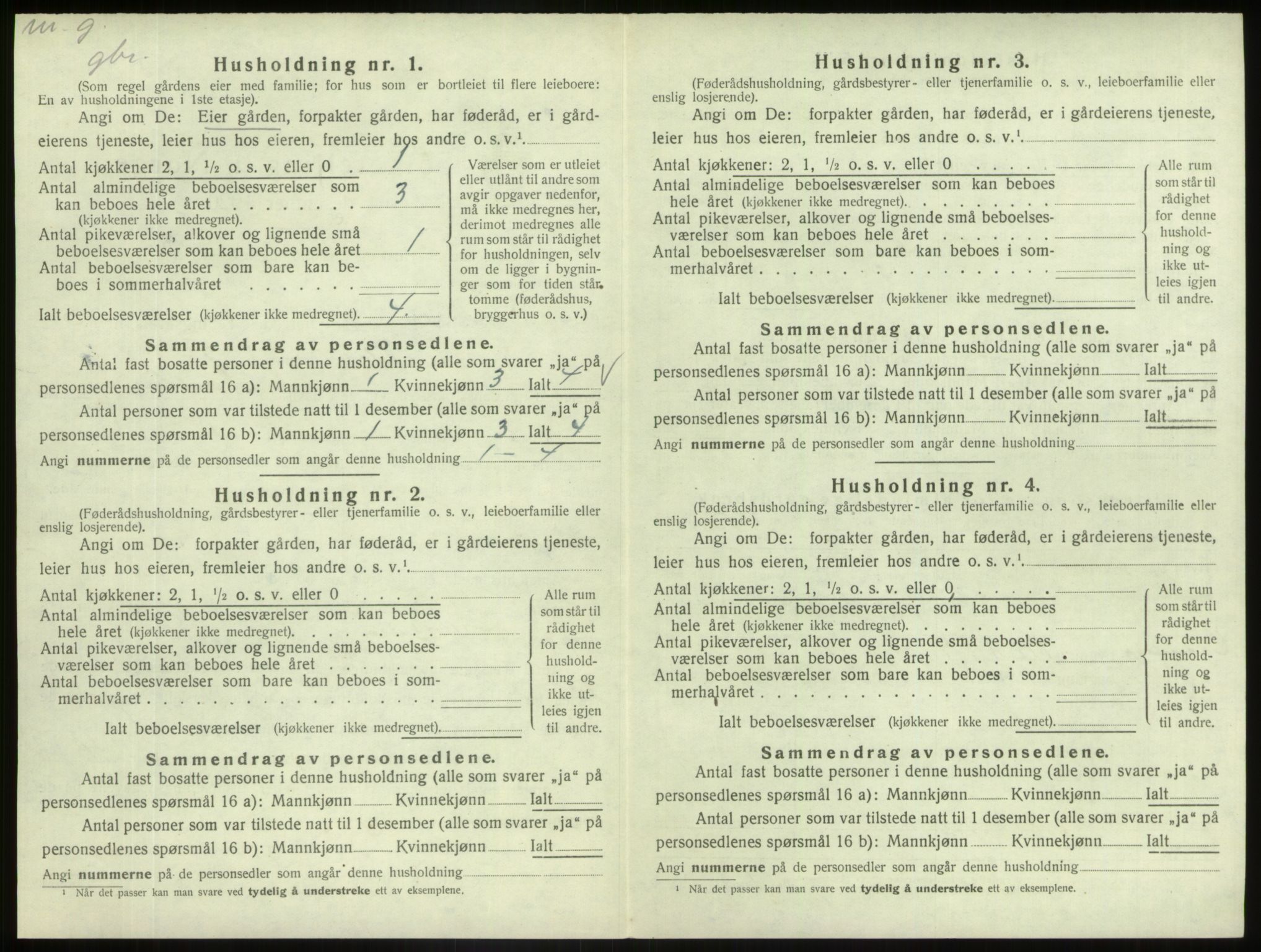 SAB, 1920 census for Askvoll, 1920, p. 272