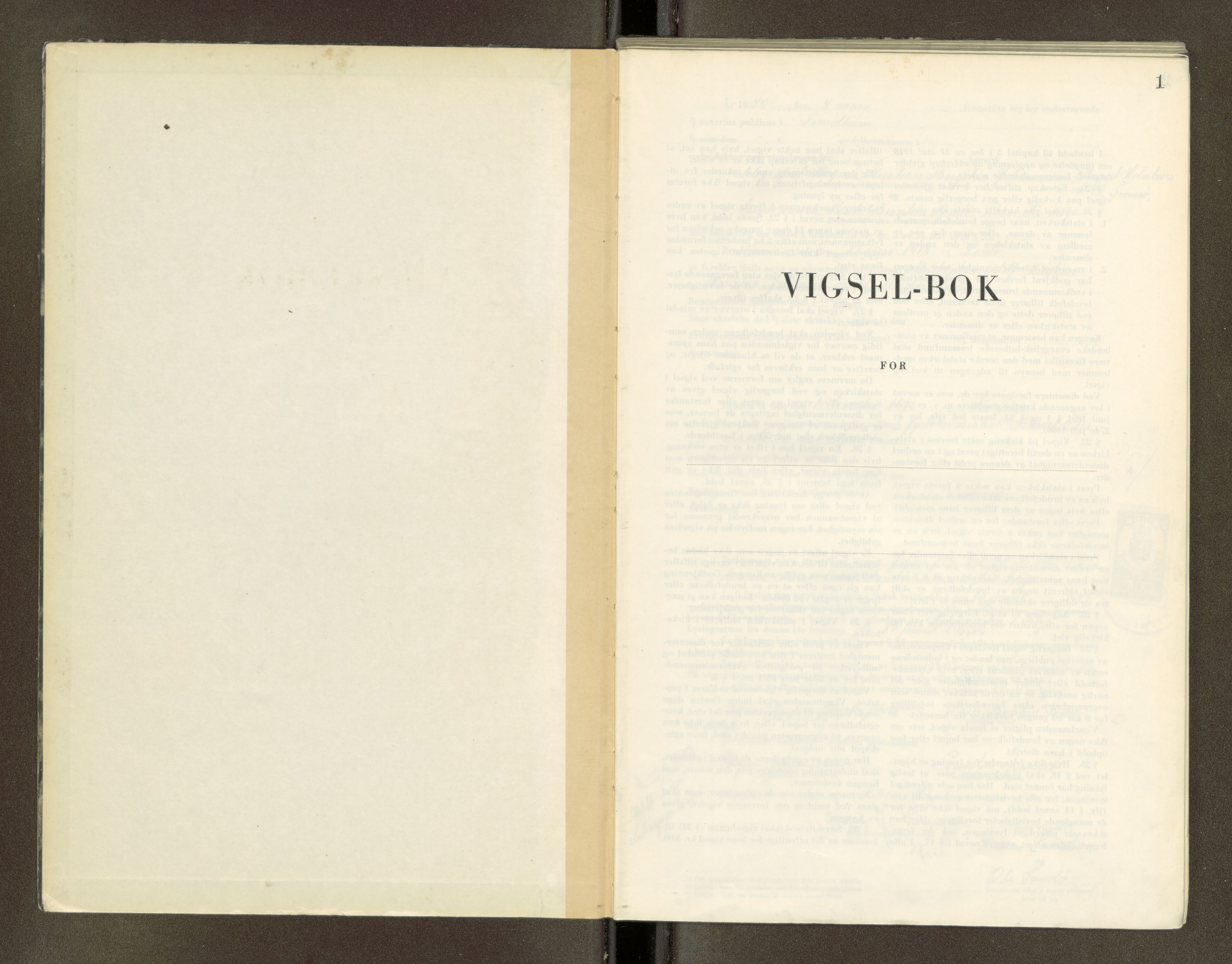 Trondheim byfogd, SAT/A-0003/1/6/6D/L0006: Vigselbøker, 1948-1952, p. 1