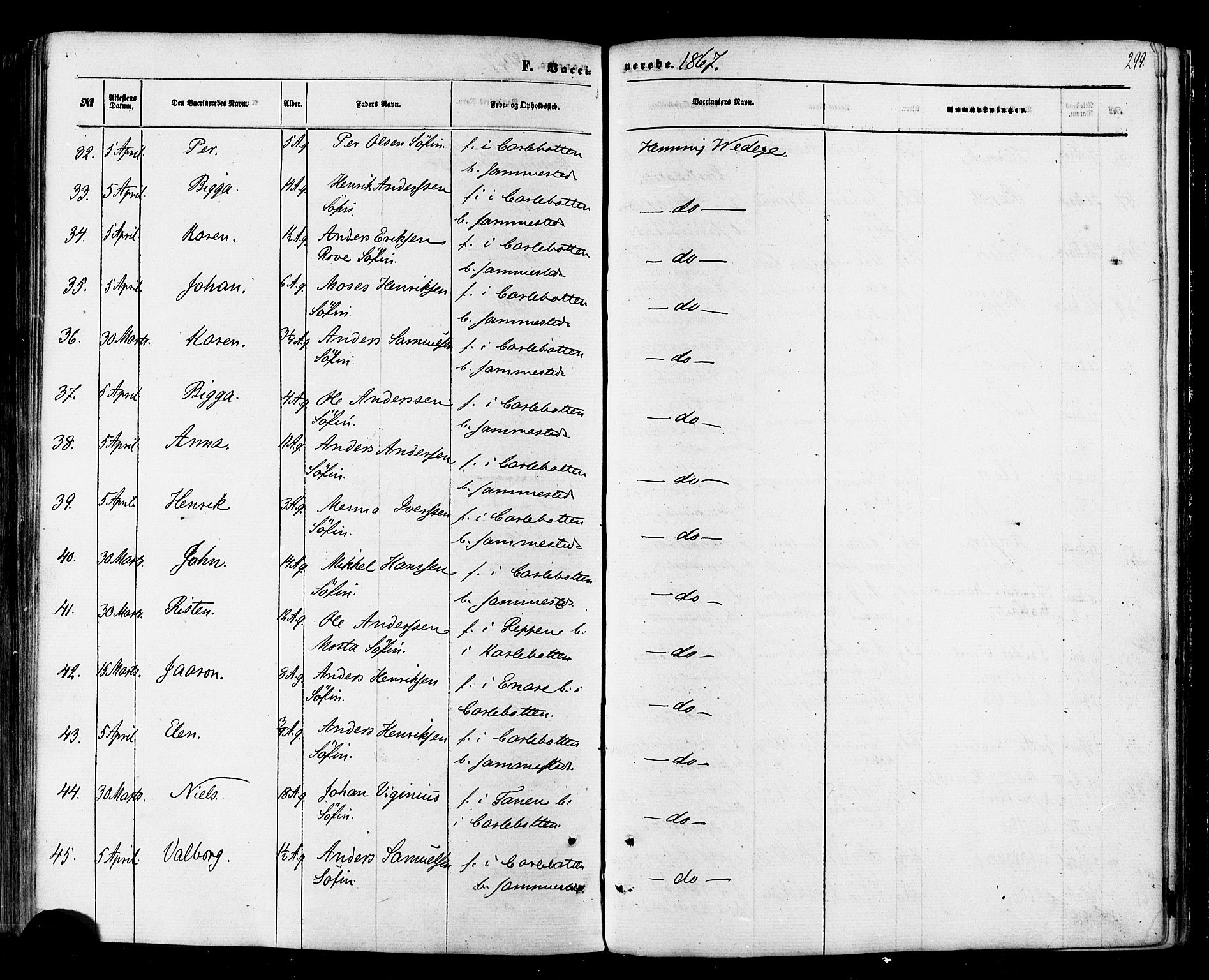 Nesseby sokneprestkontor, SATØ/S-1330/H/Ha/L0003kirke: Parish register (official) no. 3 /1, 1865-1876, p. 299