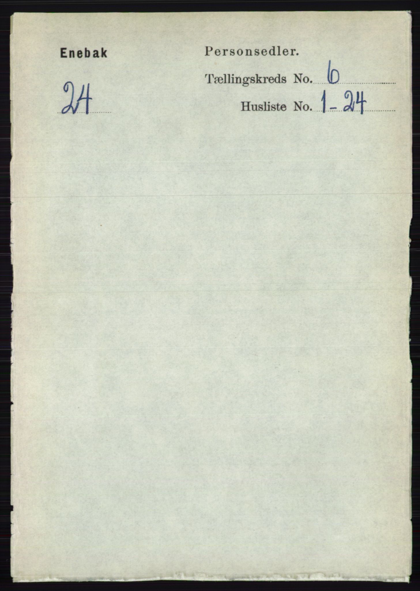 RA, 1891 census for 0229 Enebakk, 1891, p. 2897