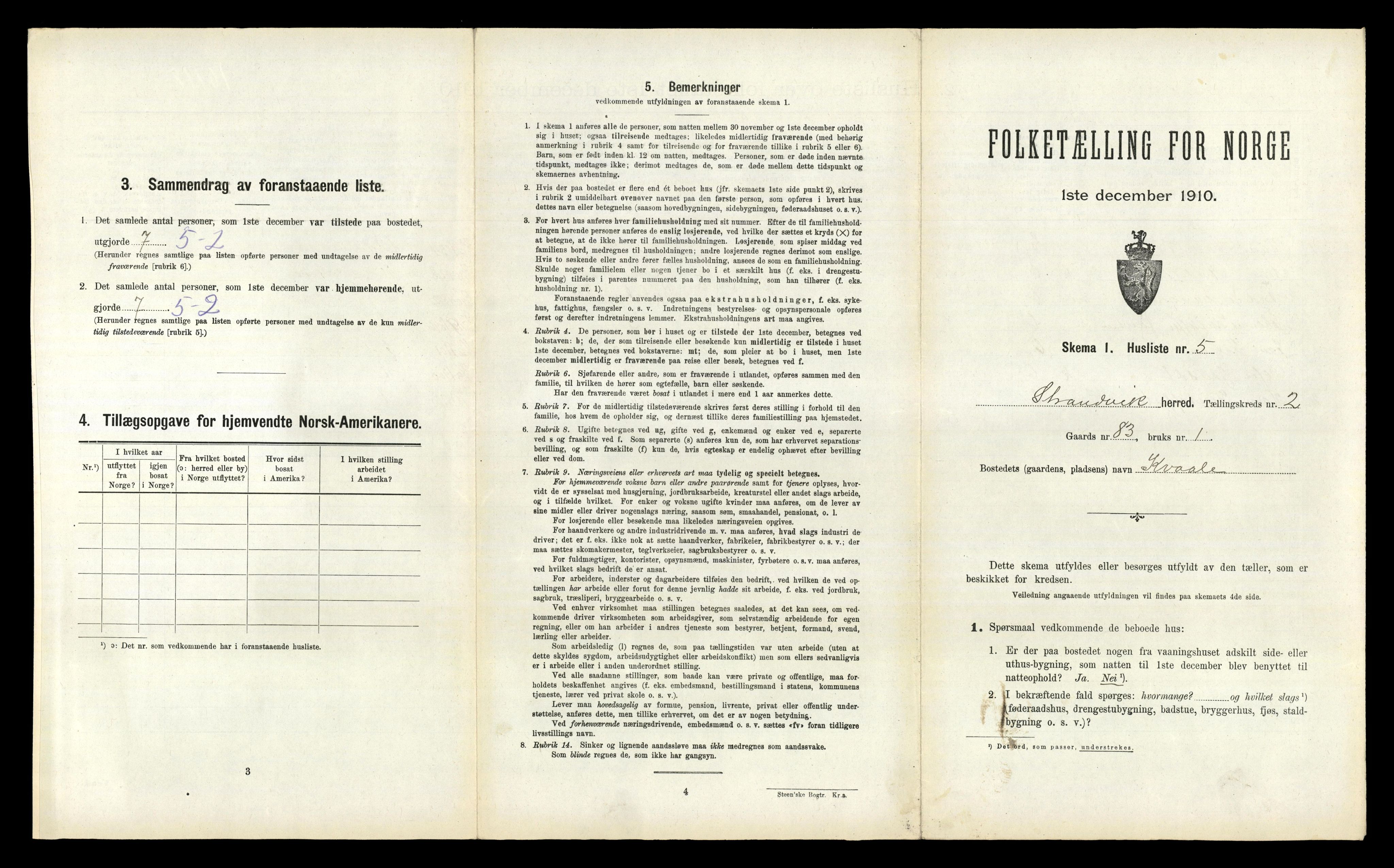 RA, 1910 census for Strandvik, 1910, p. 117