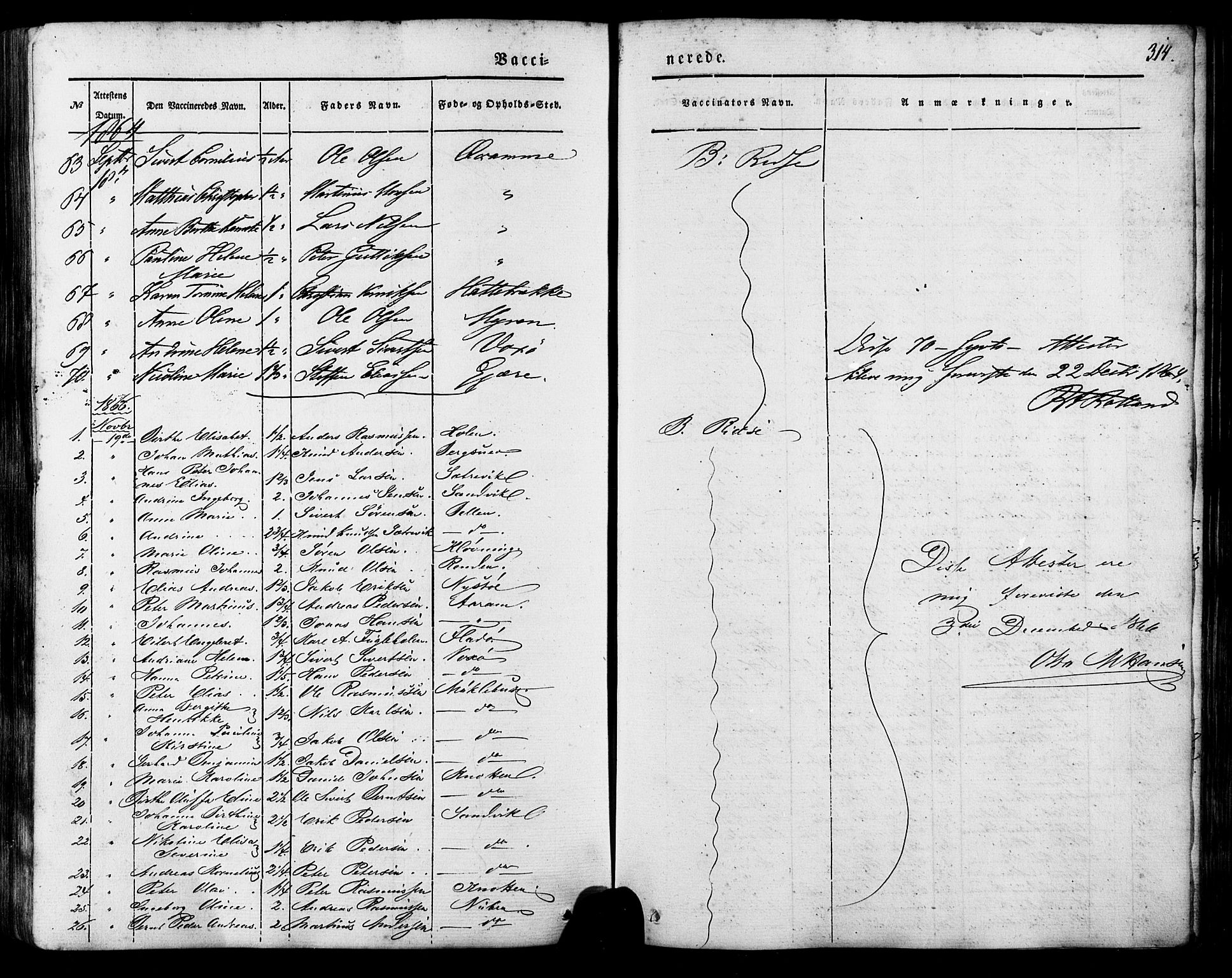 Ministerialprotokoller, klokkerbøker og fødselsregistre - Møre og Romsdal, AV/SAT-A-1454/503/L0034: Parish register (official) no. 503A02, 1841-1884, p. 314