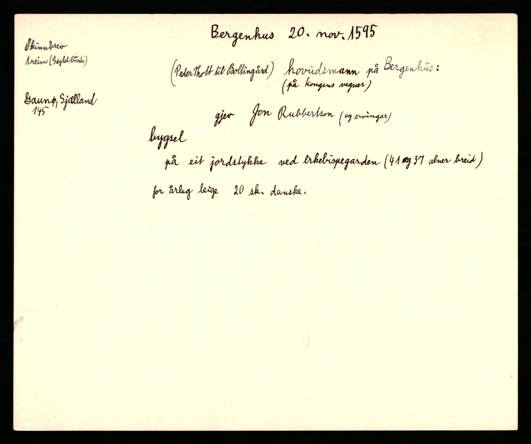 Riksarkivets diplomsamling, AV/RA-EA-5965/F35/F35b/L0004: Riksarkivets diplomer, seddelregister, 1593-1600, p. 225