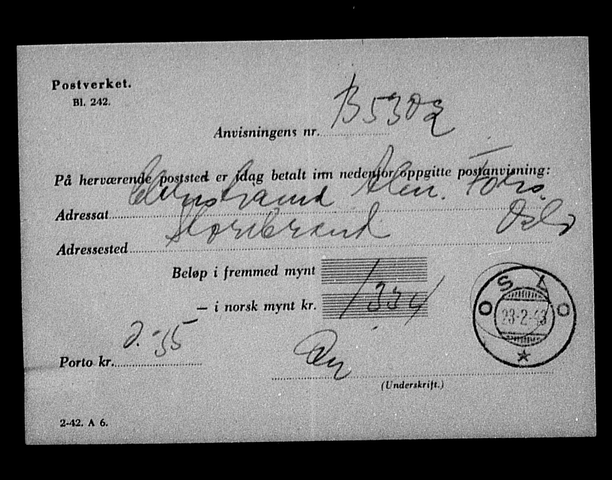 Justisdepartementet, Tilbakeføringskontoret for inndratte formuer, AV/RA-S-1564/H/Hc/Hcc/L0945: --, 1945-1947, p. 48