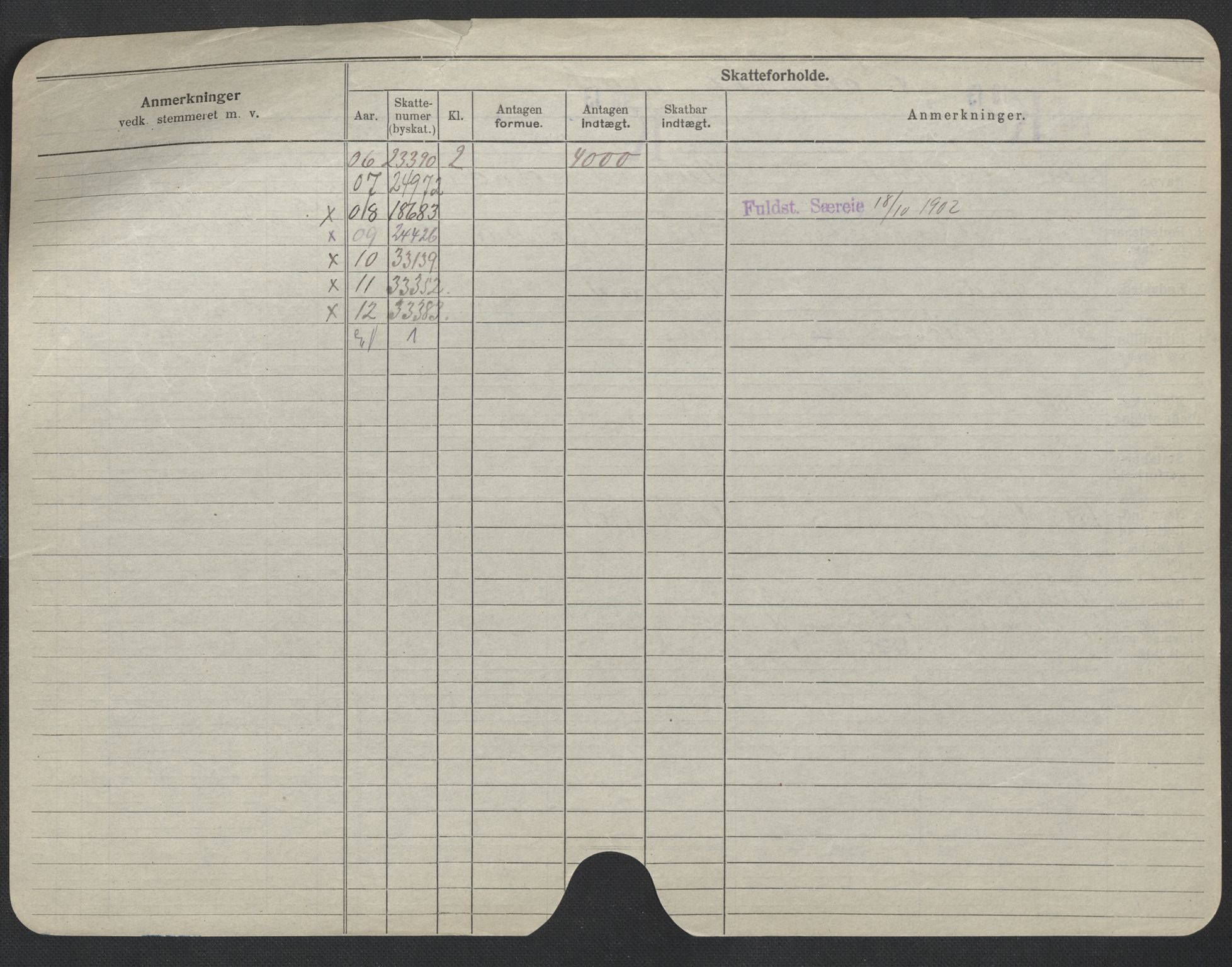 Oslo folkeregister, Registerkort, AV/SAO-A-11715/F/Fa/Fac/L0008: Menn, 1906-1914, p. 505b