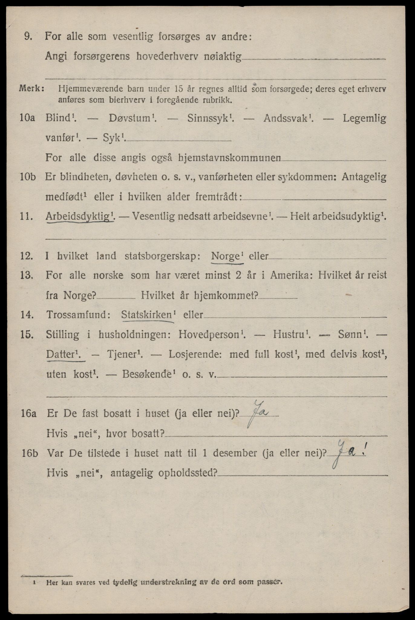 SAST, 1920 census for Høyland, 1920, p. 11463