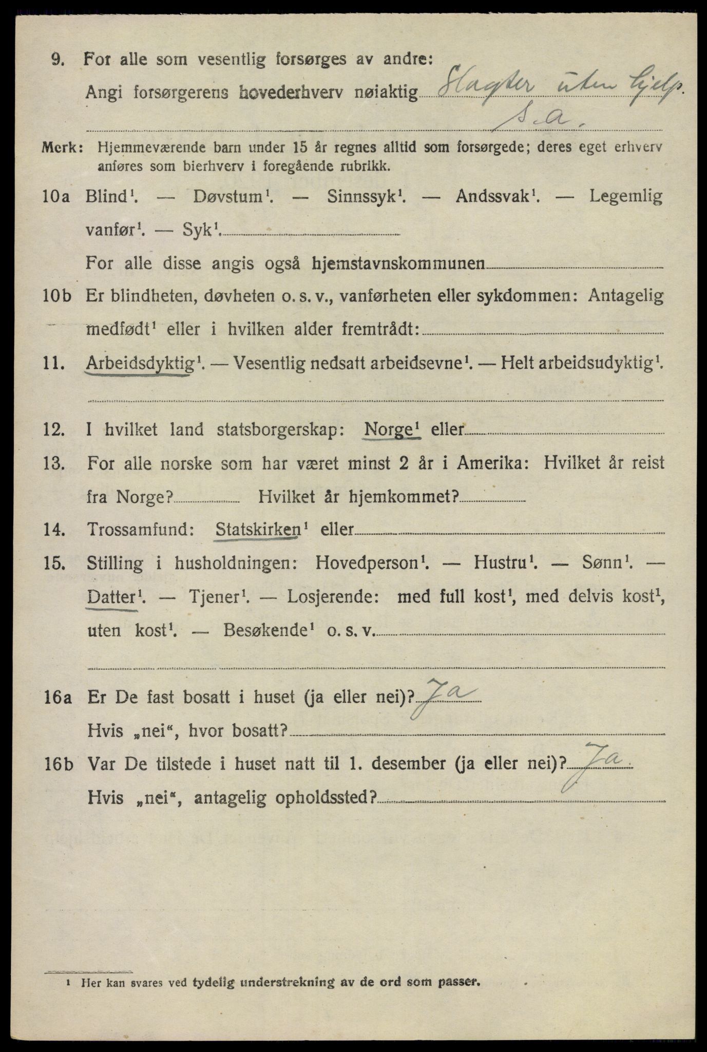 SAO, 1920 census for Sørum, 1920, p. 3484