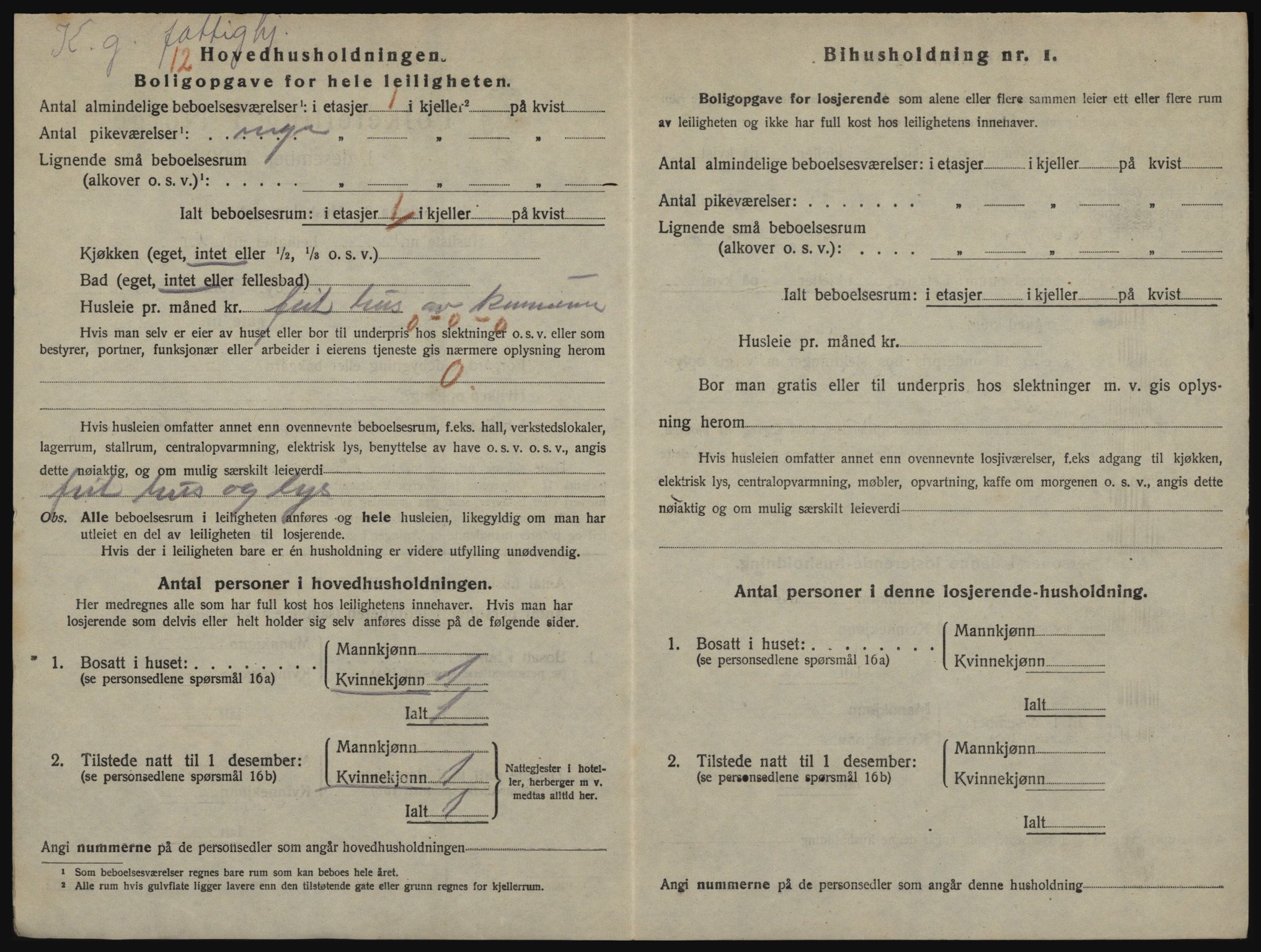 SATØ, 1920 census for Hammerfest, 1920, p. 1345