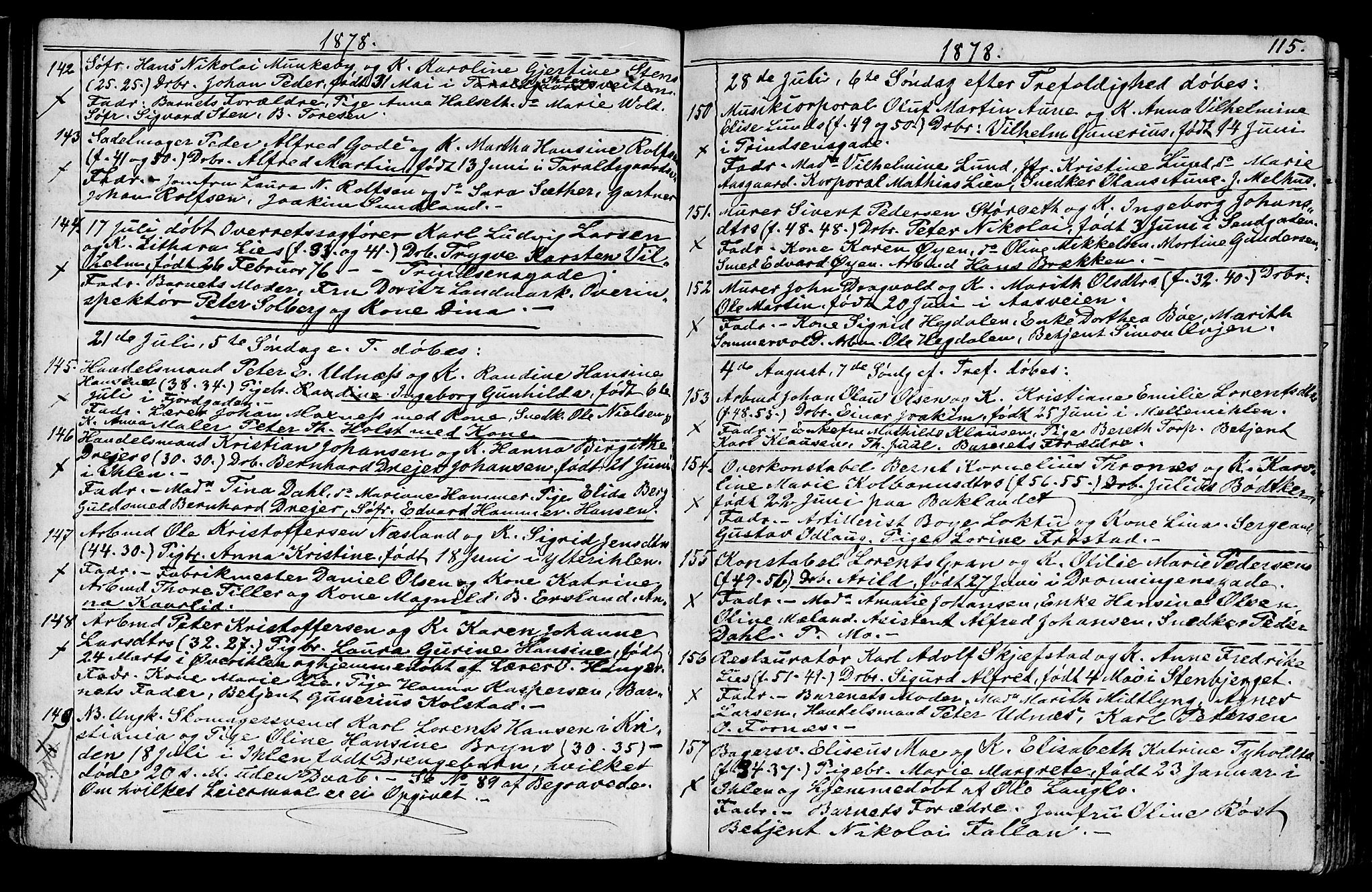 Ministerialprotokoller, klokkerbøker og fødselsregistre - Sør-Trøndelag, AV/SAT-A-1456/602/L0142: Parish register (copy) no. 602C10, 1872-1894, p. 115