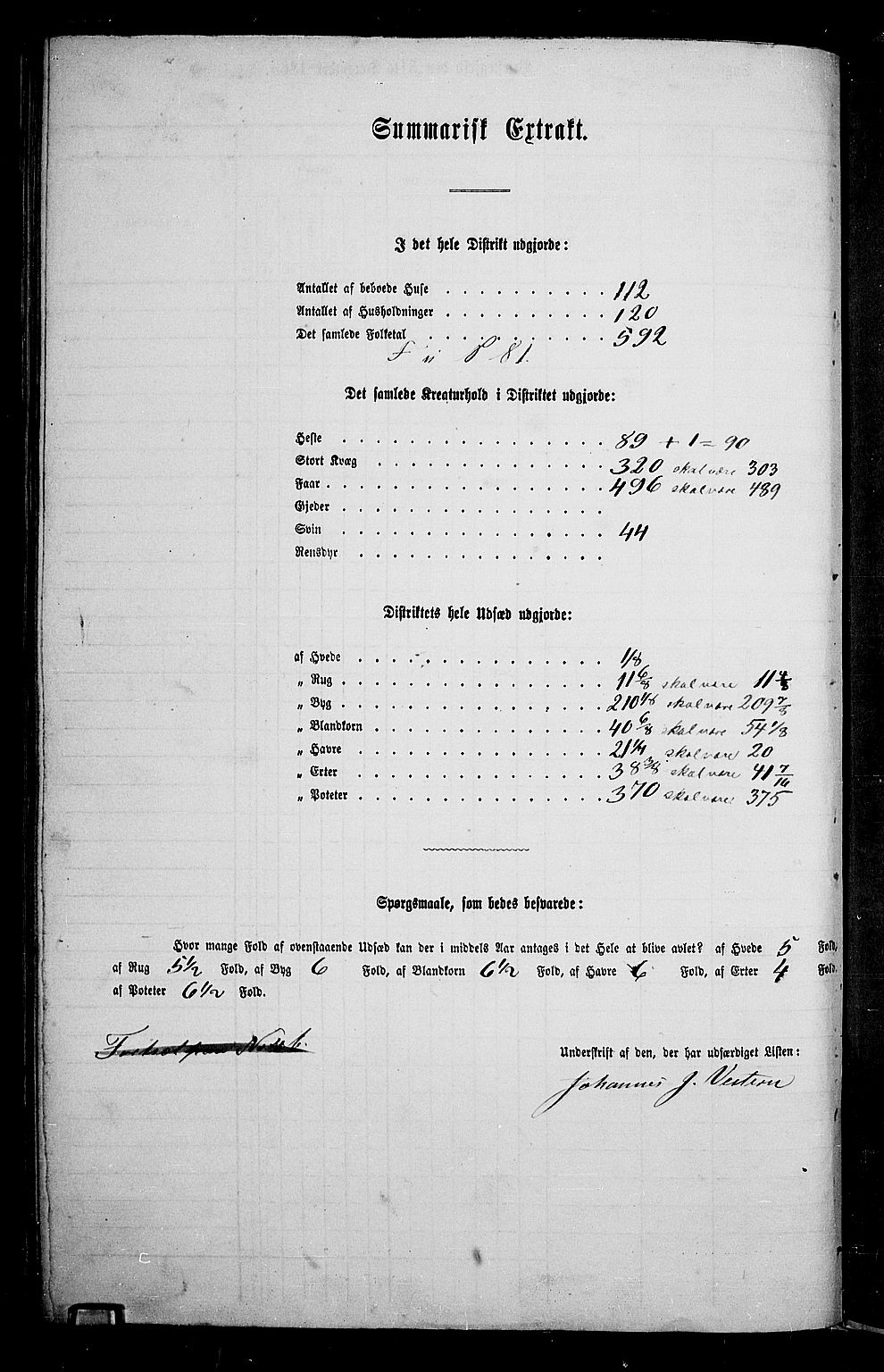 RA, 1865 census for Jevnaker, 1865, p. 110