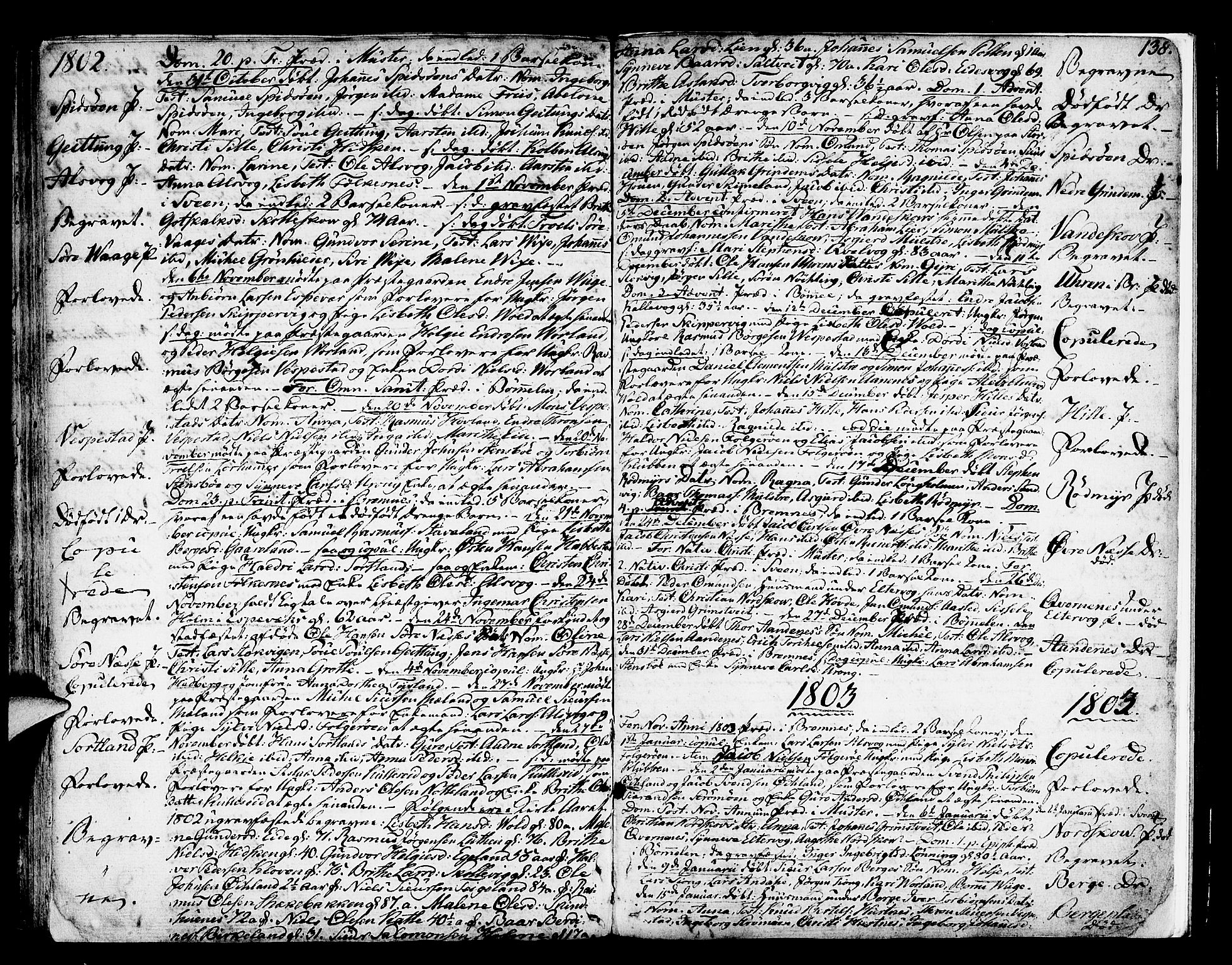 Finnås sokneprestembete, SAB/A-99925/H/Ha/Haa/Haaa/L0003: Parish register (official) no. A 3, 1765-1803, p. 138