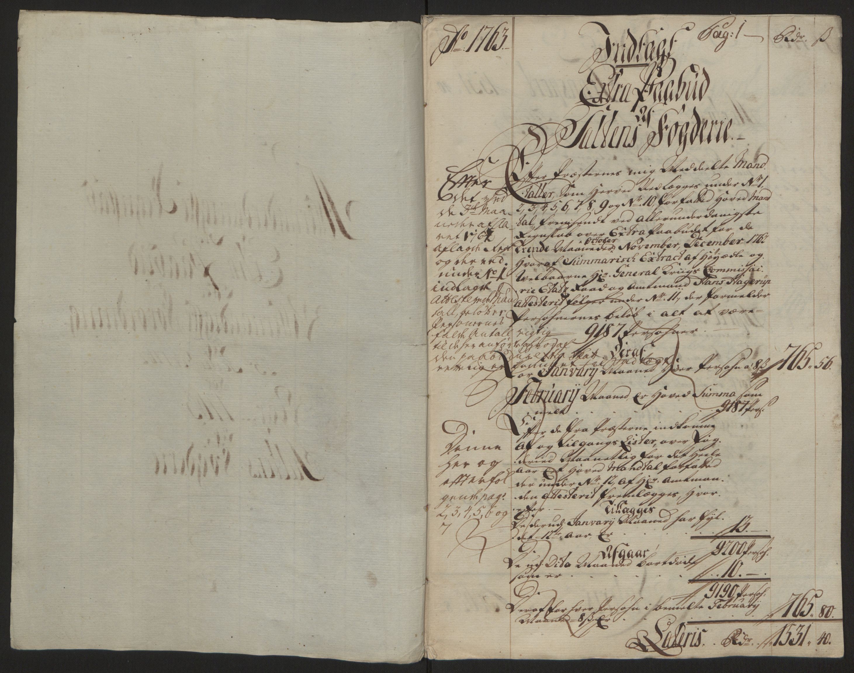 Rentekammeret inntil 1814, Reviderte regnskaper, Fogderegnskap, RA/EA-4092/R66/L4670: Ekstraskatten Salten, 1762-1764, p. 140